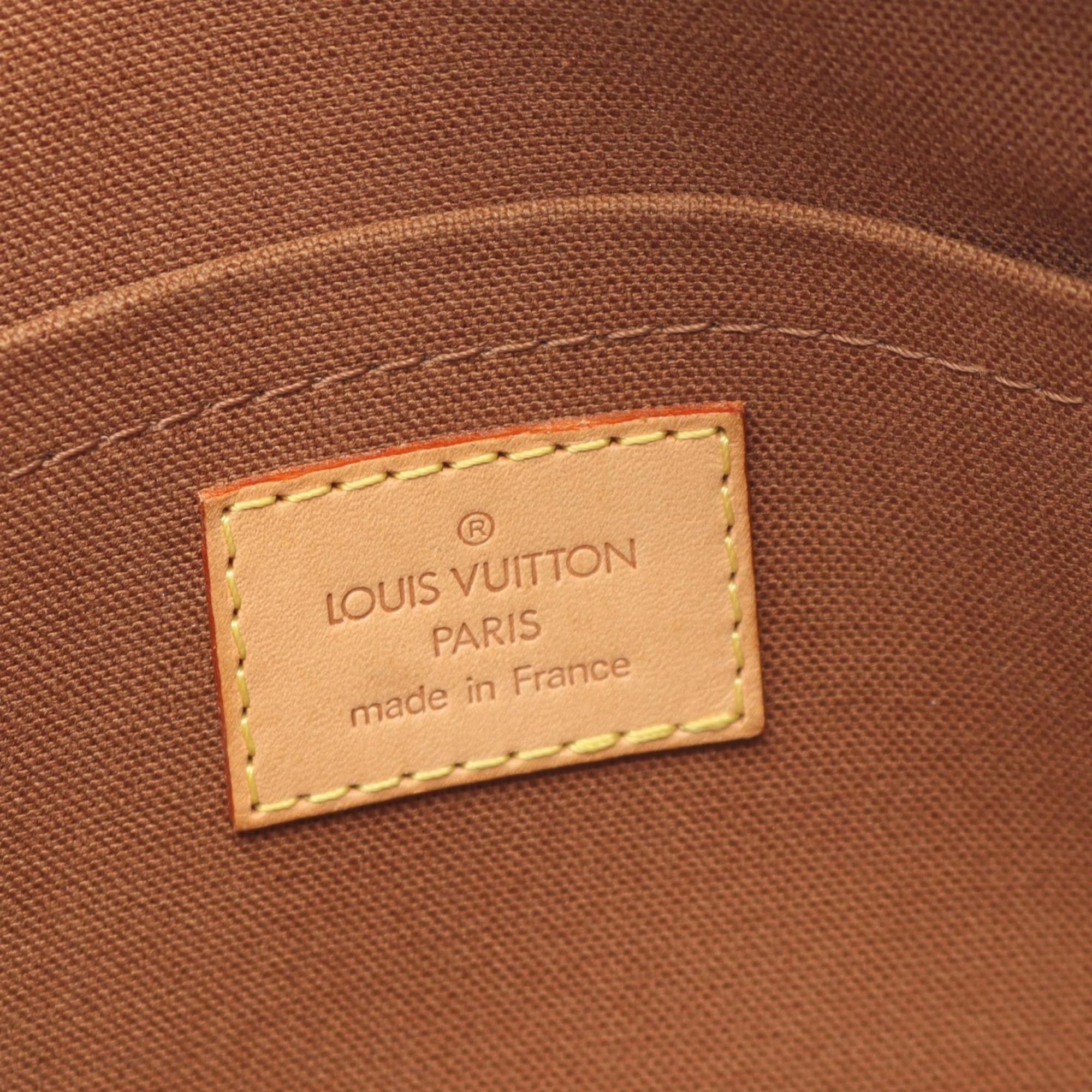 Louis Vuitton Brown Monogram Coated Canvas Leather Fanny Pack Handbag Pochette