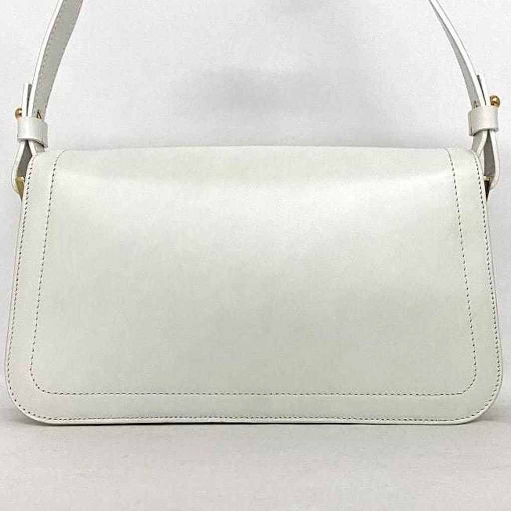 Celine White Leather Handbag Shoulder Bag