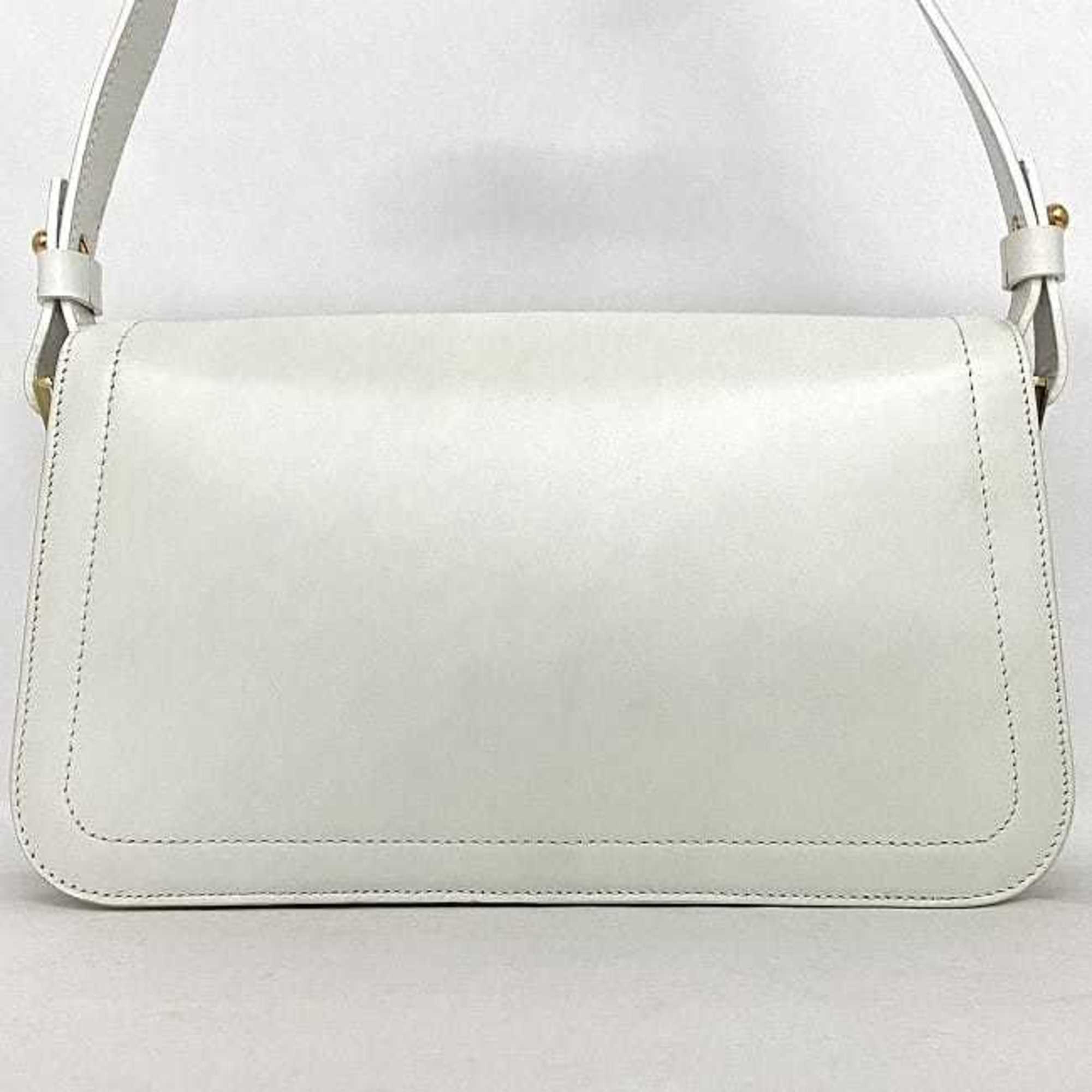 Celine White Leather Handbag Shoulder Bag