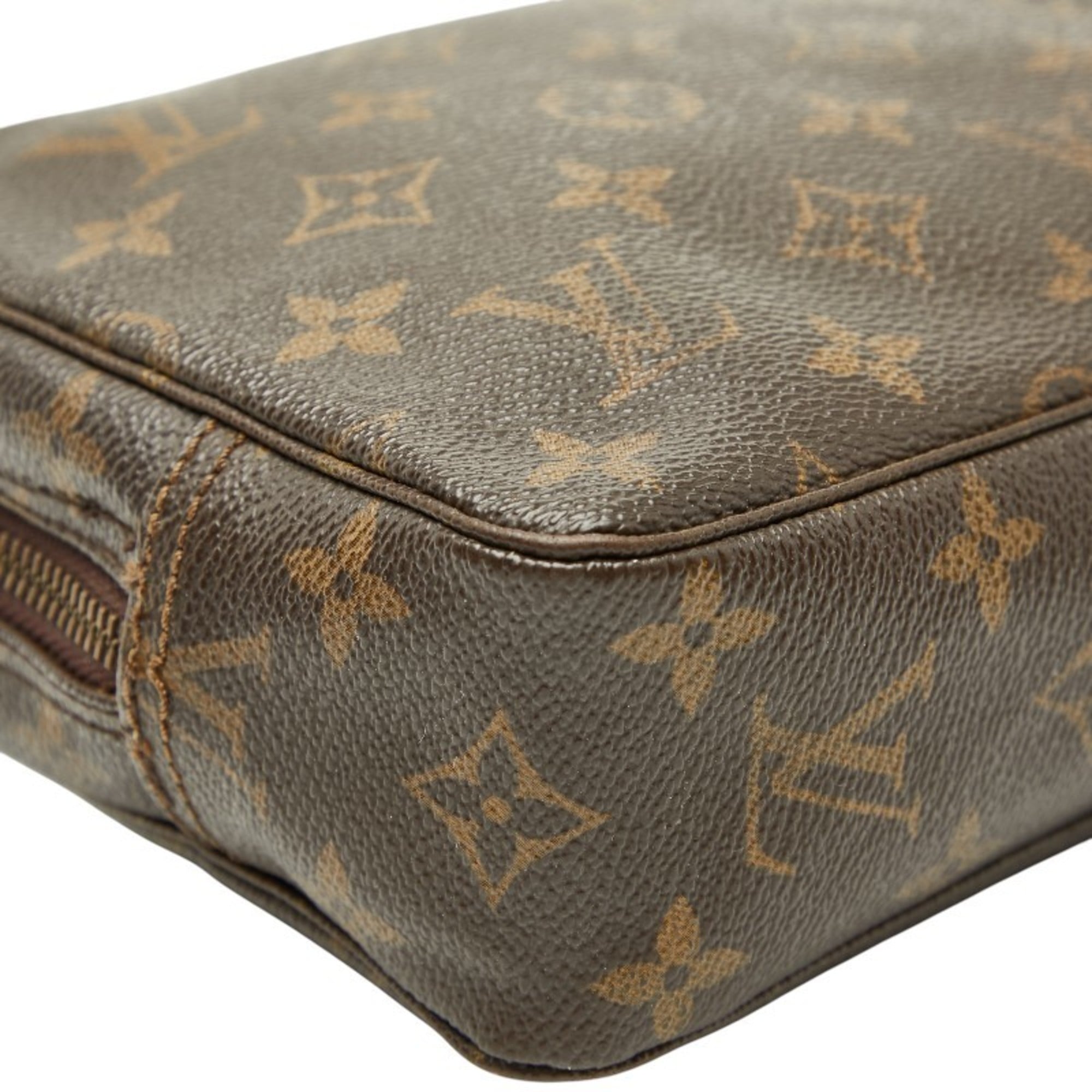 Louis Vuitton Monogram Brown Pvc Leather Pouch