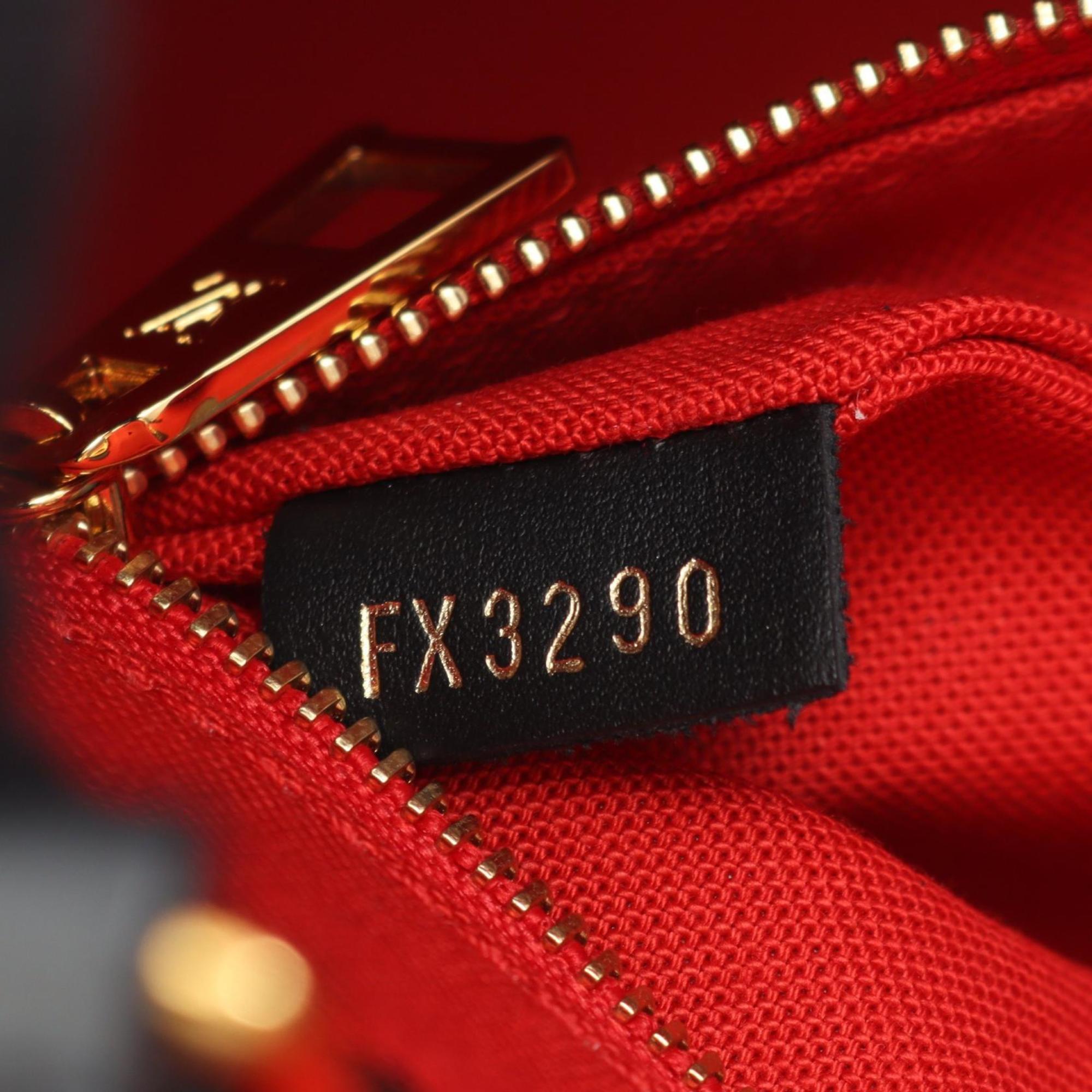Louis Vuitton Beige Brown Coated Canvas Leather Handbag Tote Bag