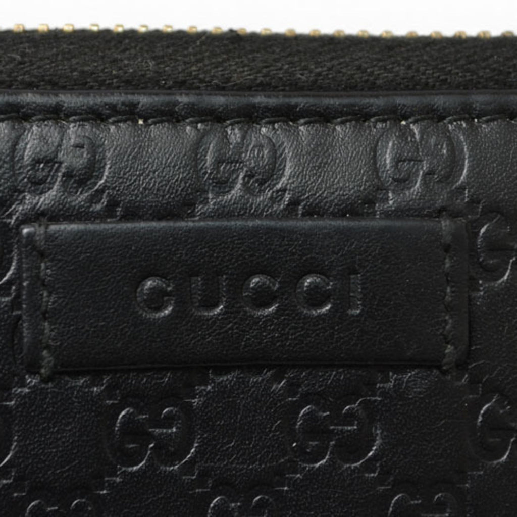 Gucci Black Leather Long Wallet (Bi-Fold) (Pre-Owned)