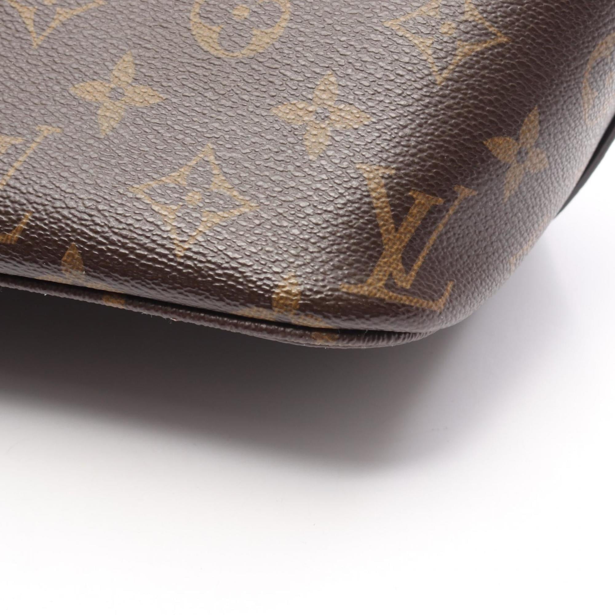 Louis Vuitton Brown Monogram Coated Canvas Leather Handbag