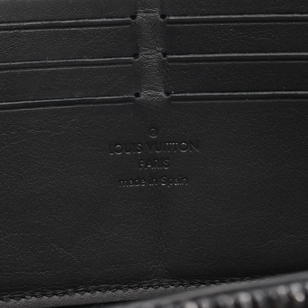 Louis Vuitton Black Noir Leather Long Wallet