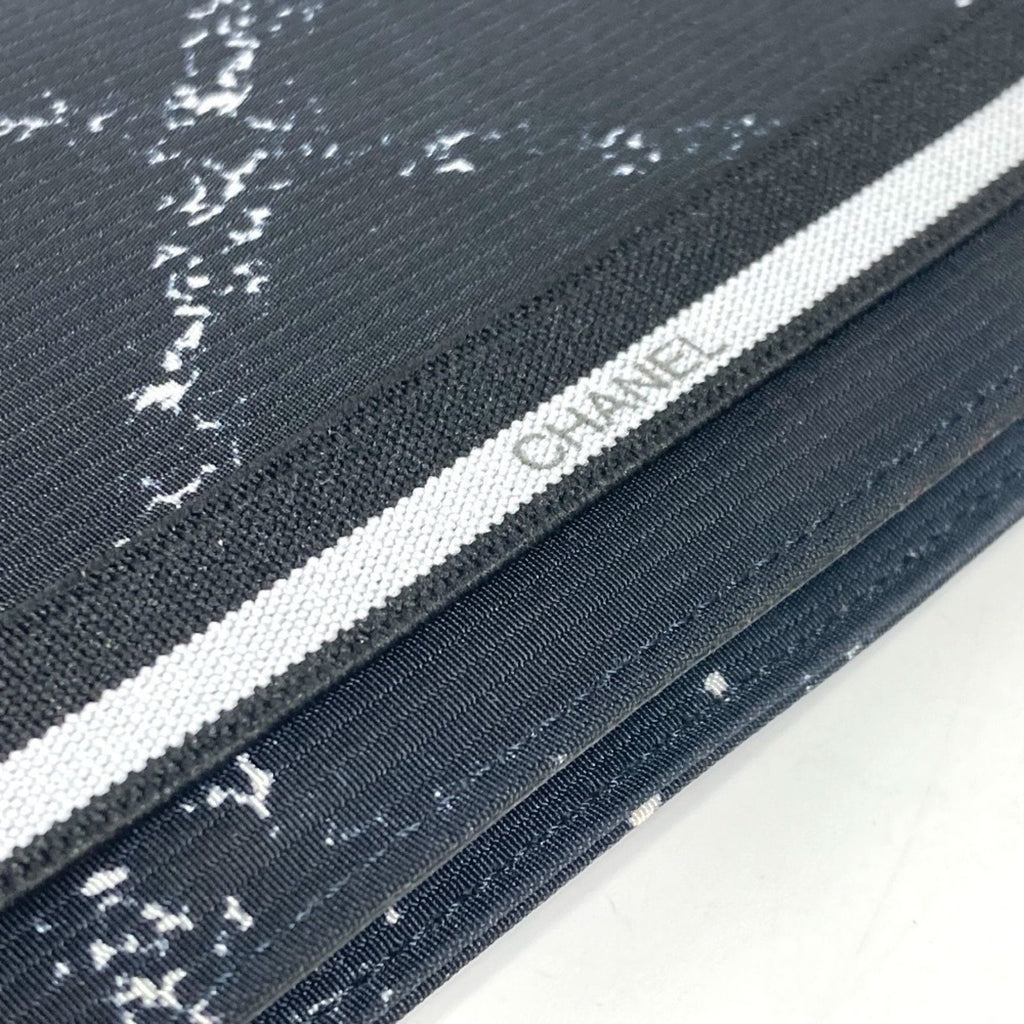 Chanel Black Nylon Long Wallet (Bi-Fold)