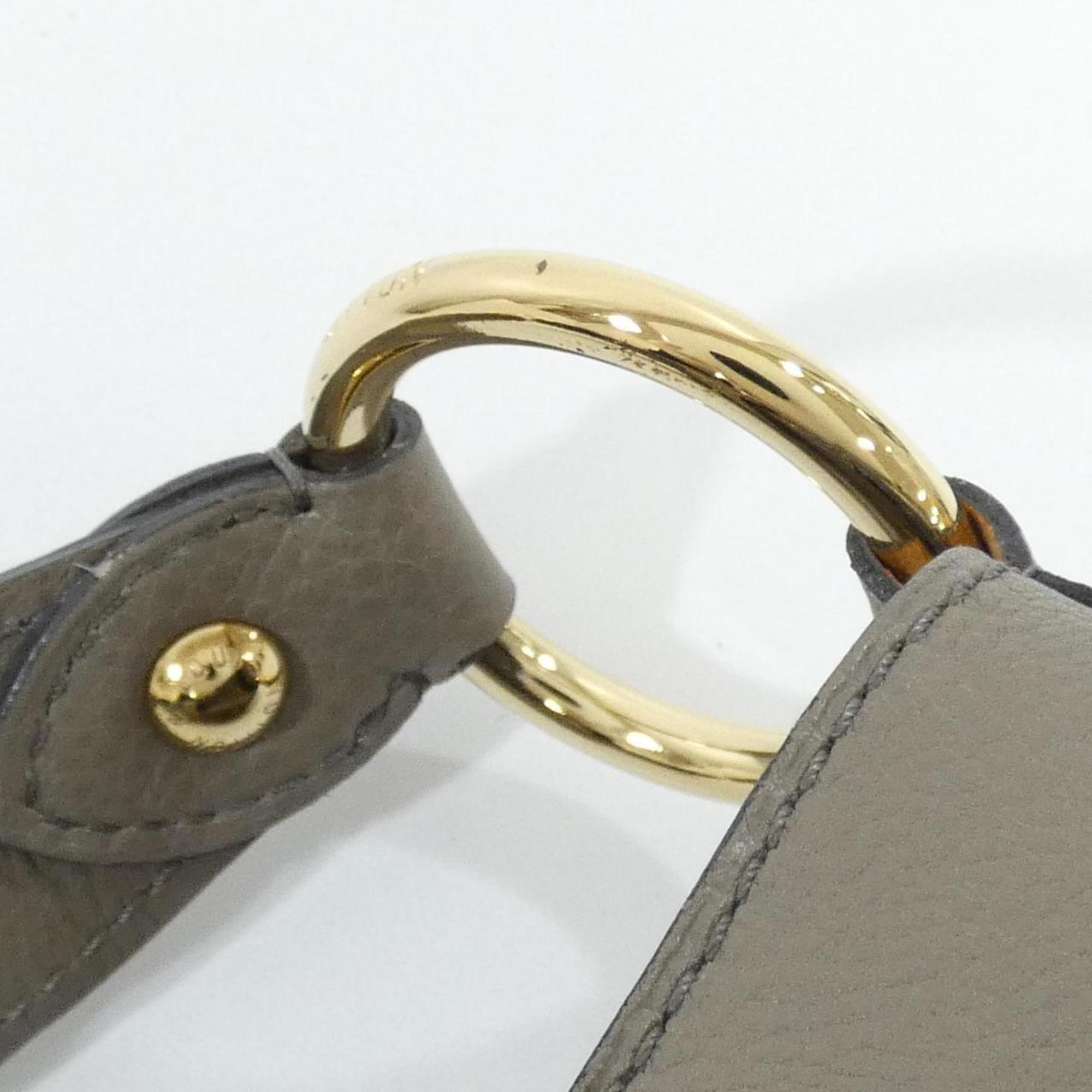 Louis Vuitton Mahina Taupe Leather Shoulder Bag
