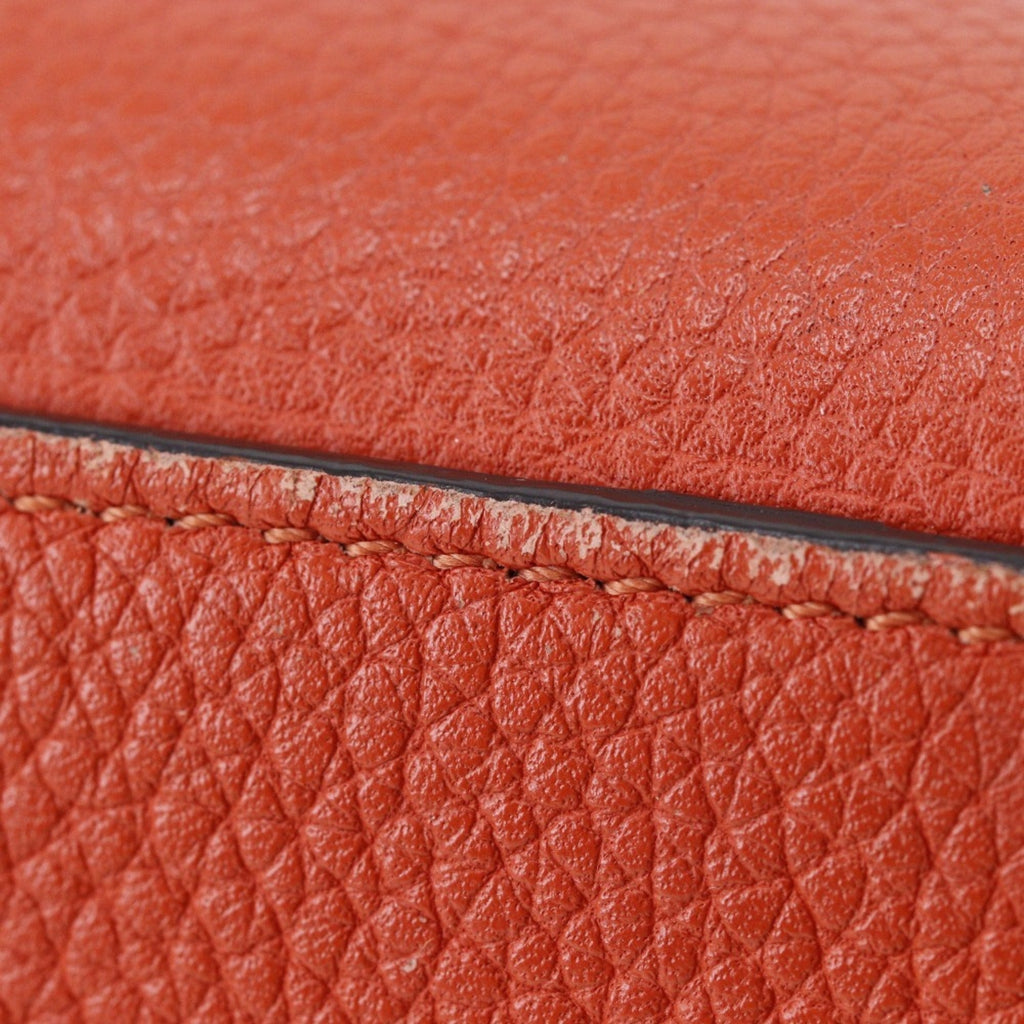 Celine Red Color Leather Handbag
