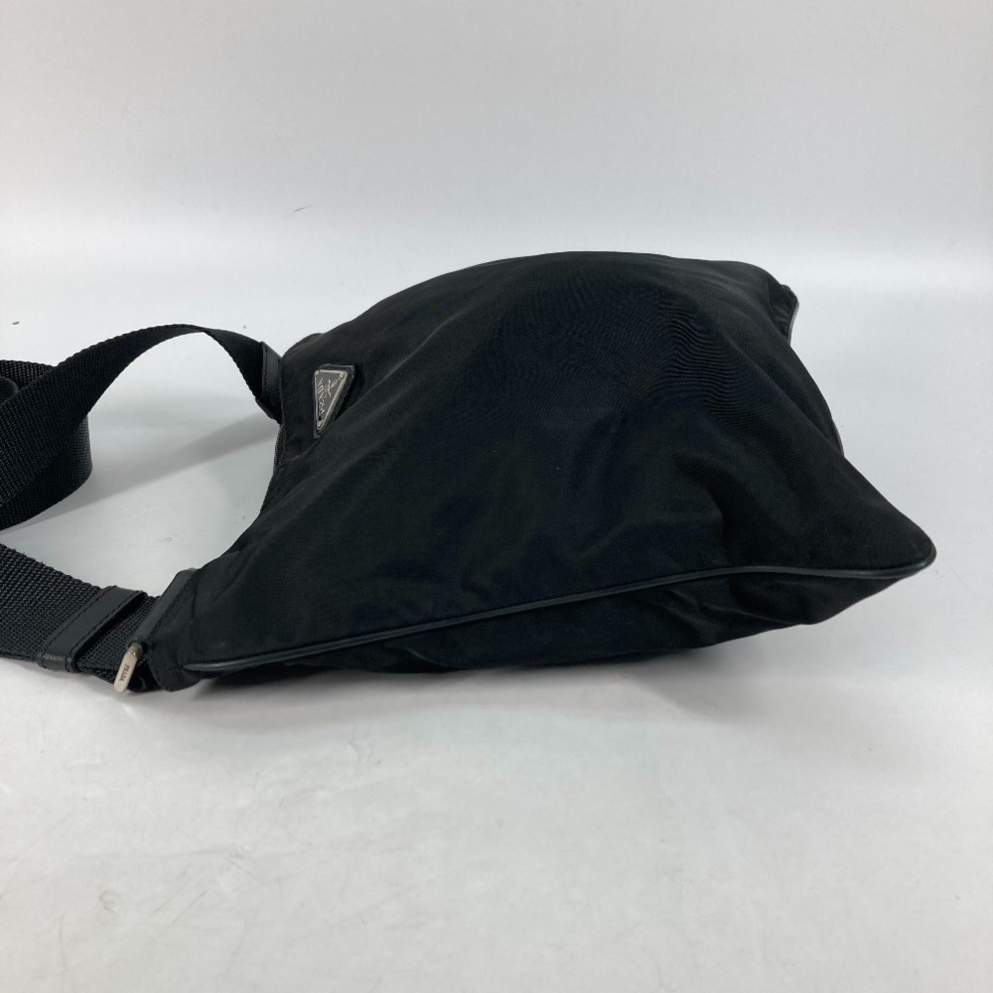 Prada Black Nylon Pochette Shoulder Bag