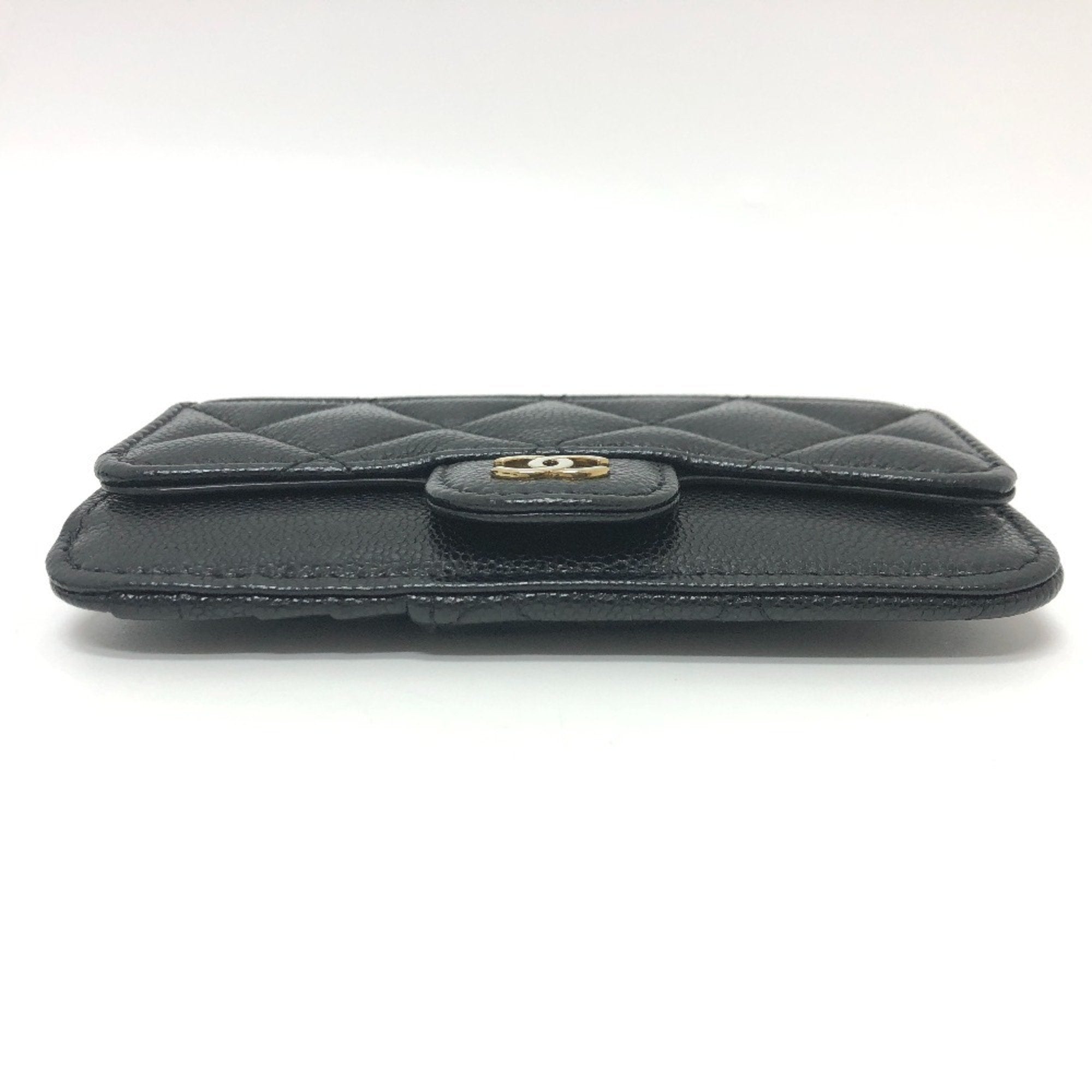Chanel Black Grained Calfskin Coin Purse/Coin Case