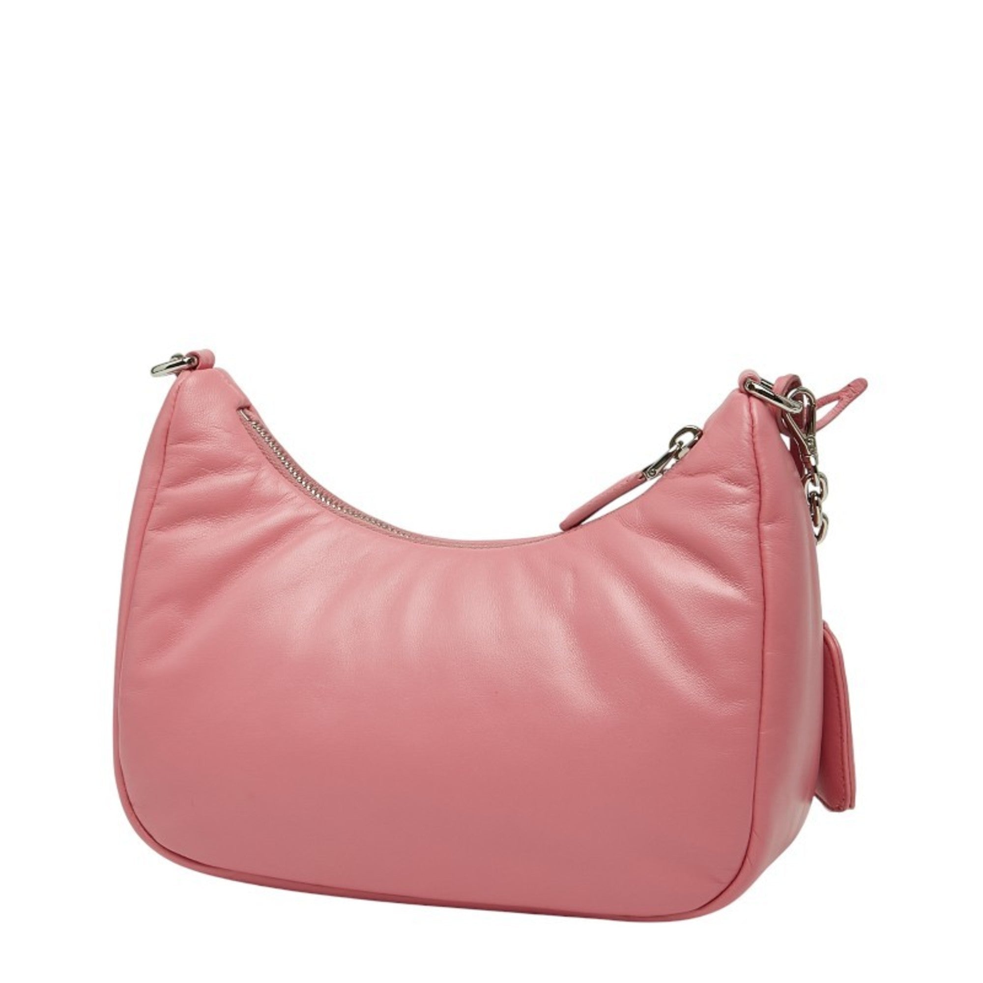 Prada Pink Leather Handbag Pouch Shoulder Bag