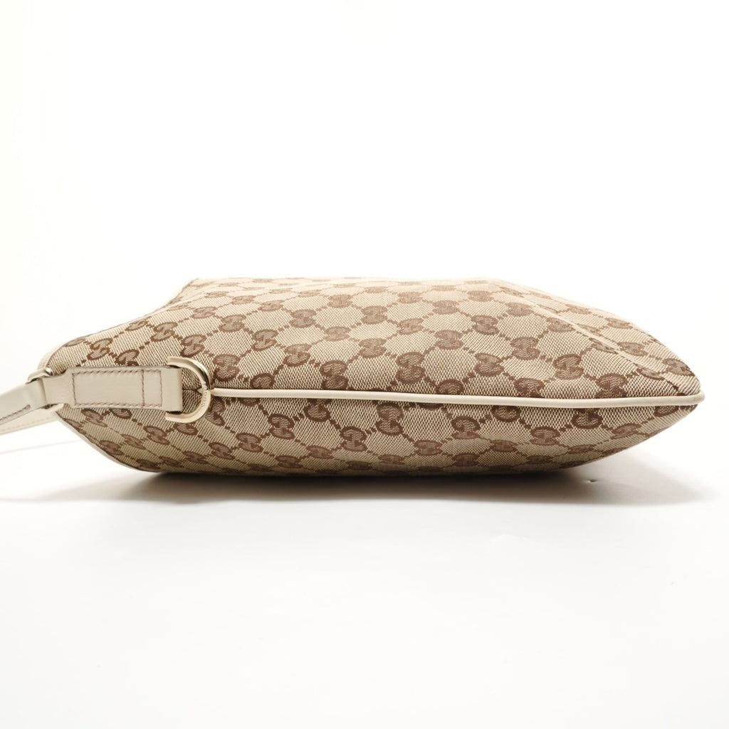Gucci Gg Canvas Beige Gg Canvas Shoulder Bag (Pre-Owned)