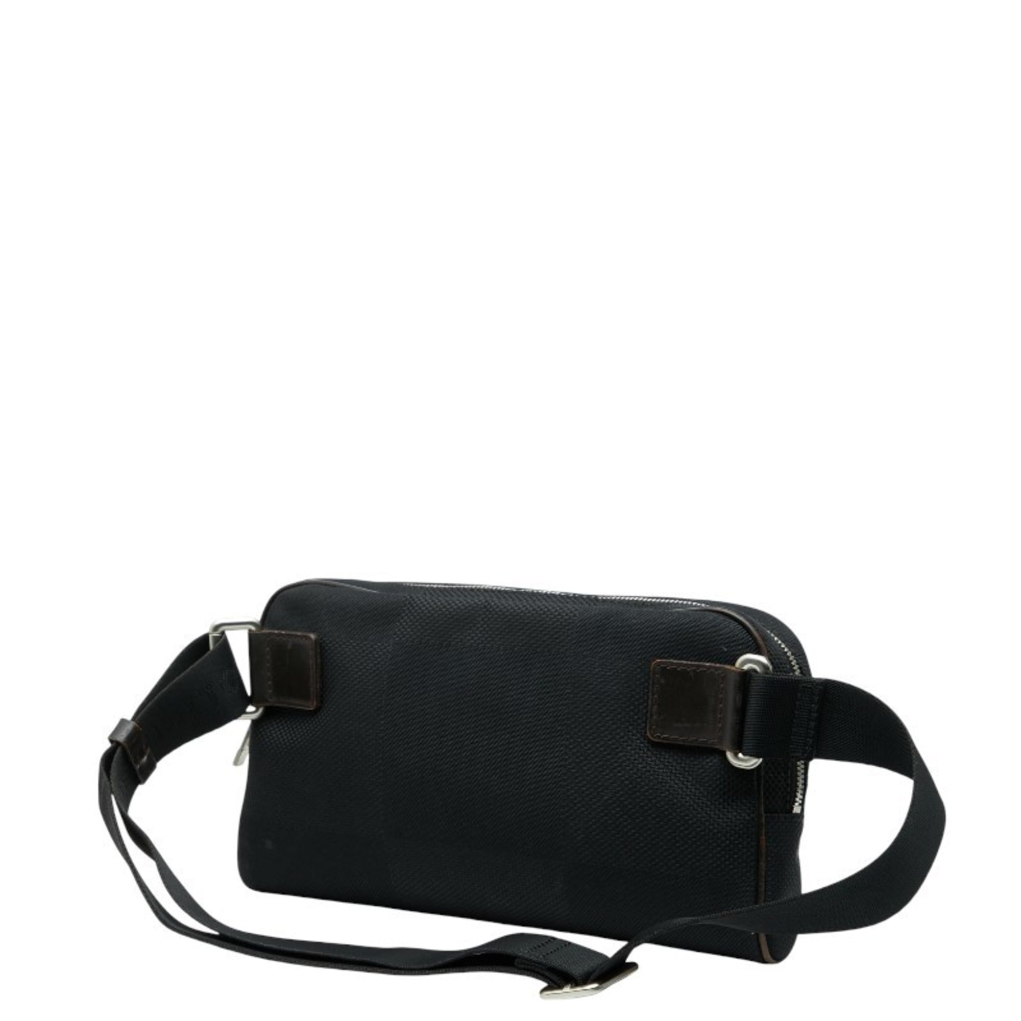 Louis Vuitton Black Noir Canvas Leather Sling Bag