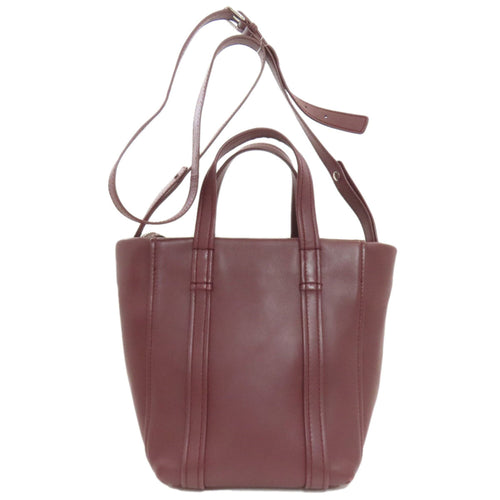 Balenciaga Bordeaux Leather Hand