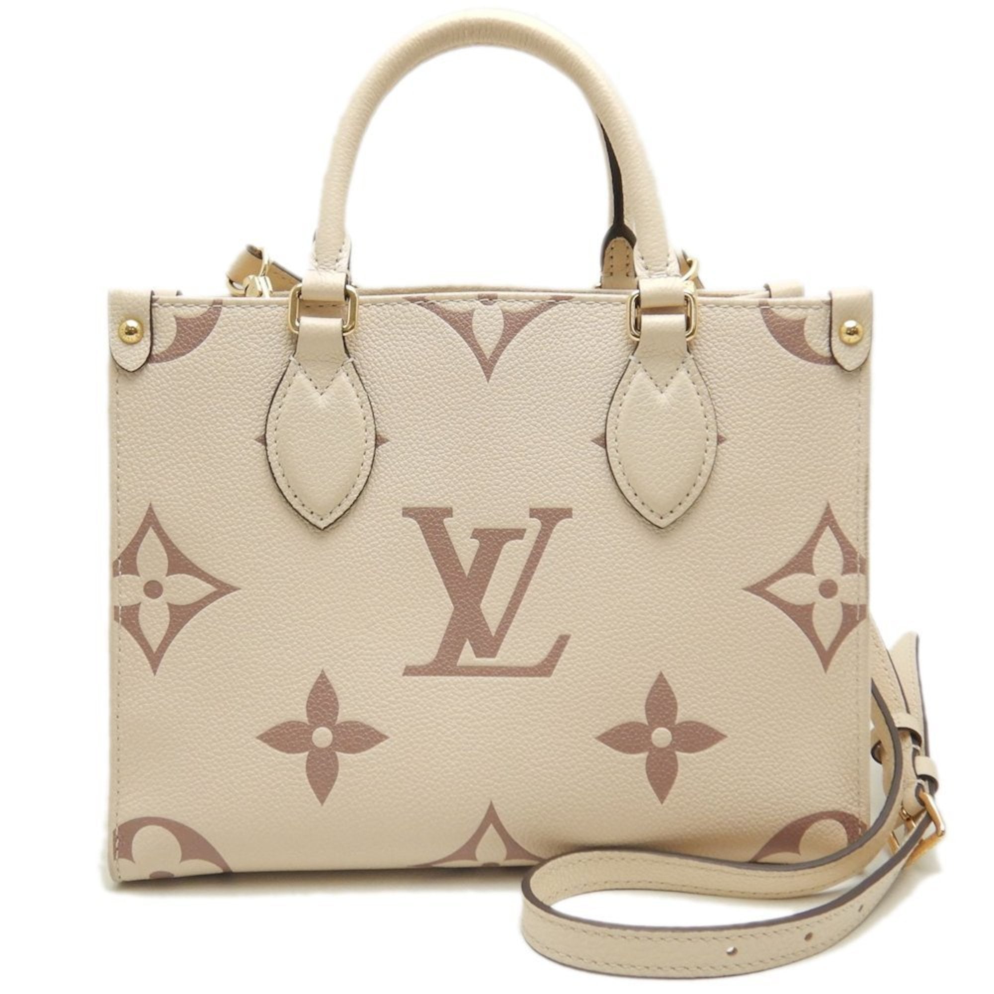 Louis Vuitton Cream Monogram Empreinte Tote Bag