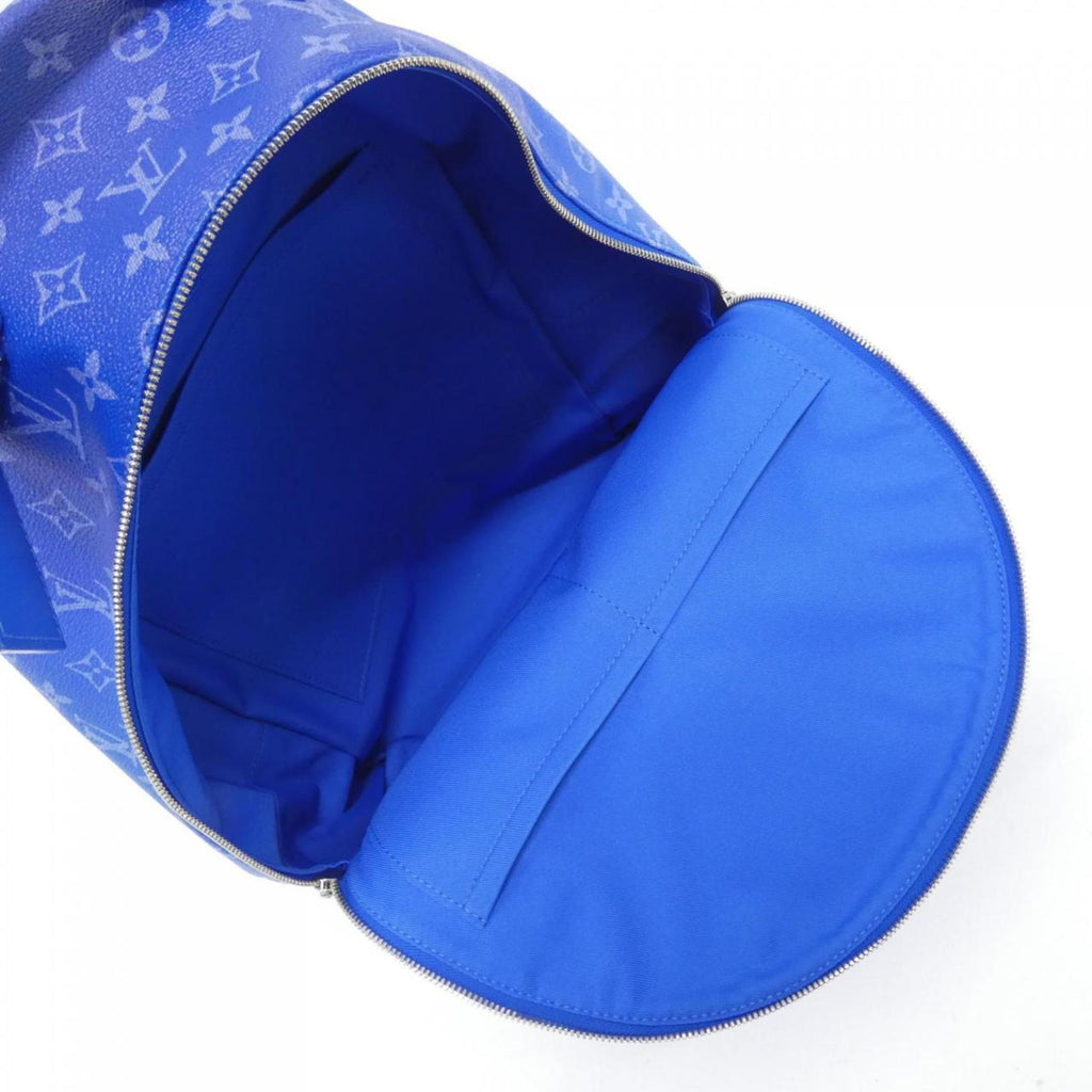 Louis Vuitton Blue Coated Canvas Backpack