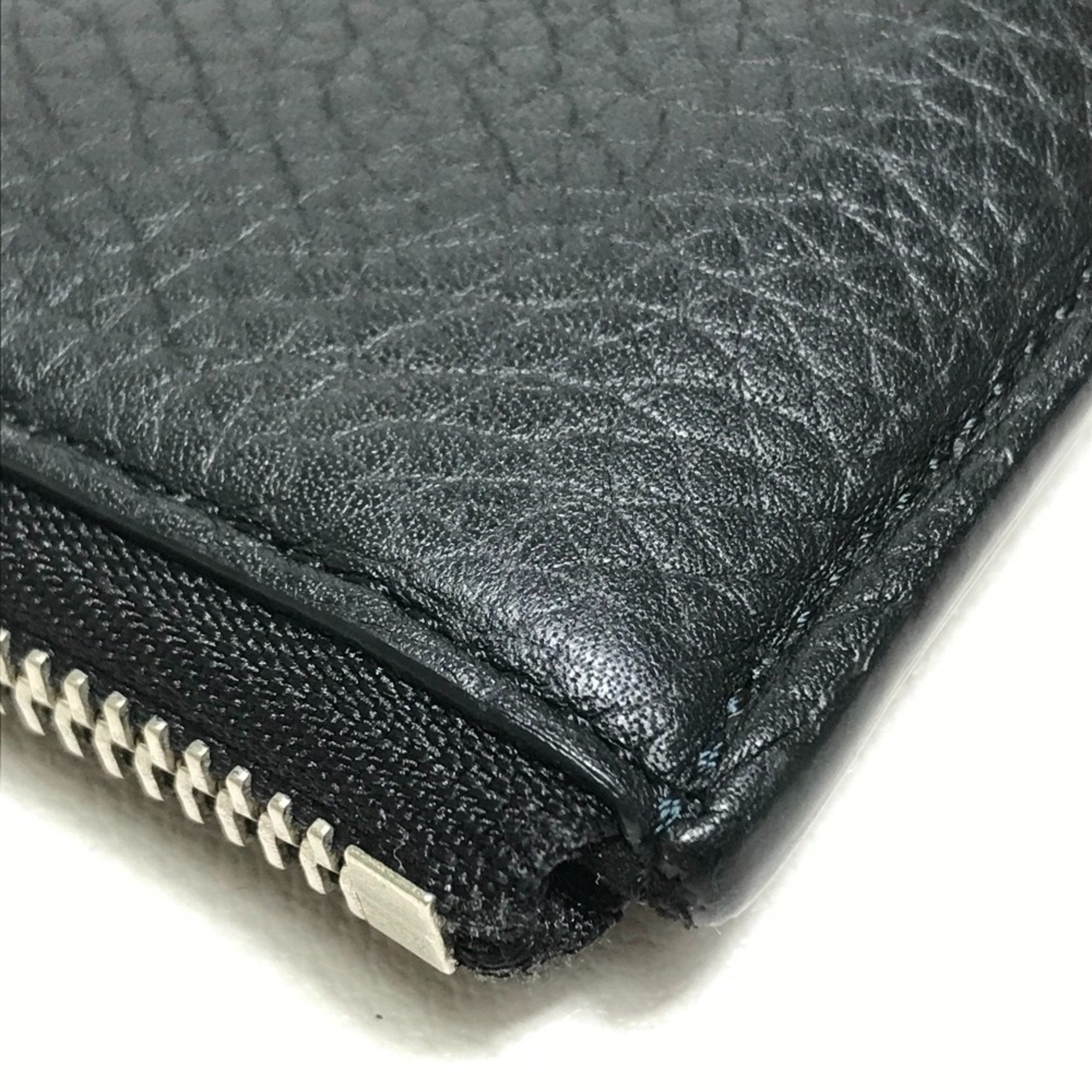 Louis Vuitton Black Noir Leather Clutch Bag Pochette