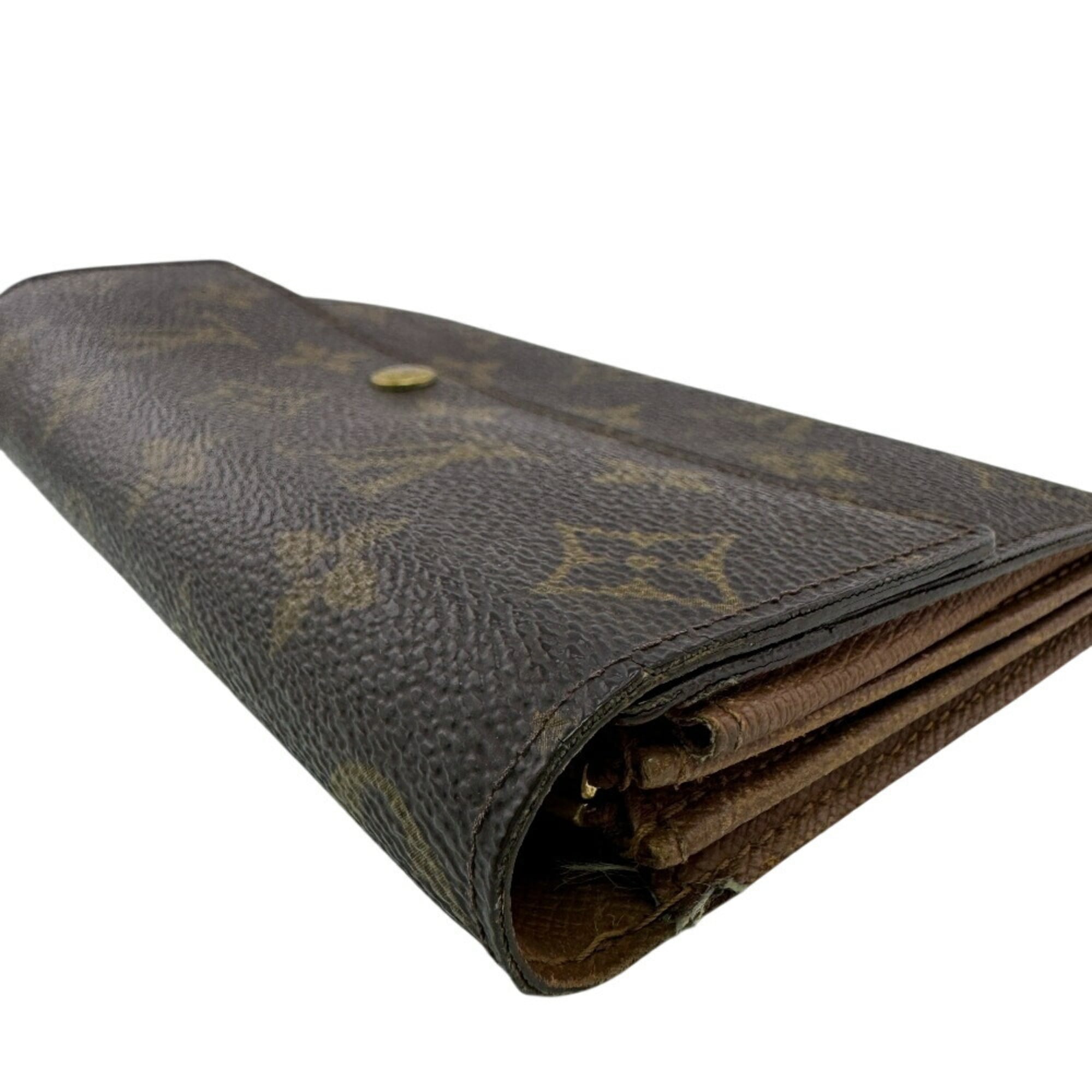 Louis Vuitton Monogram Brown Leather Wallet