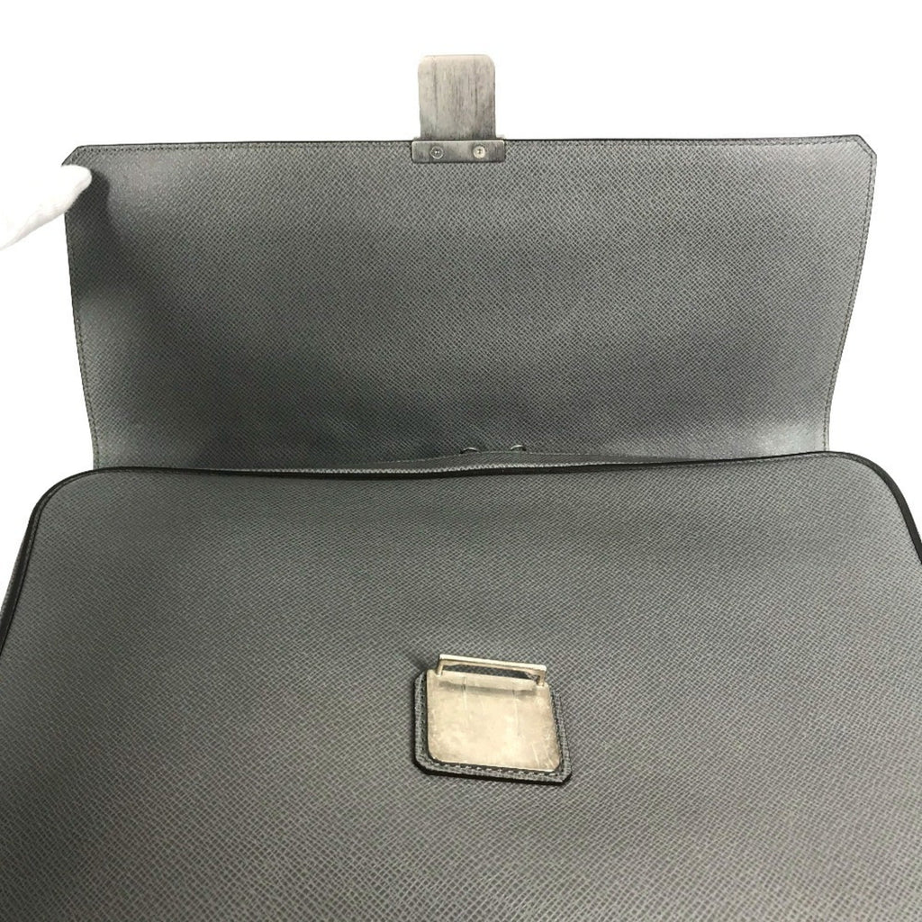 Louis Vuitton Glacier Gray Taiga Leather Briefcase Shoulder Bag