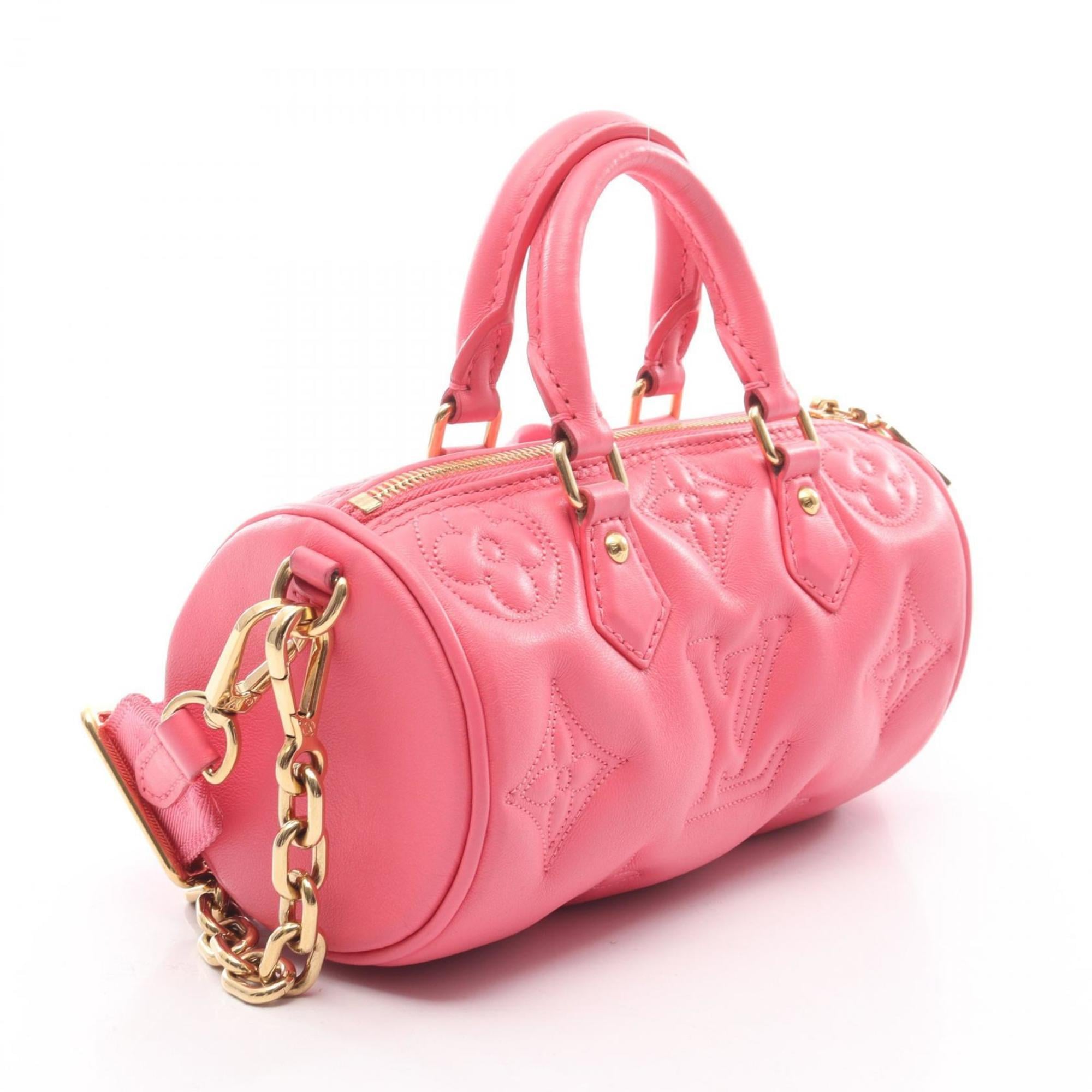 Louis Vuitton Pink Leather Handbag