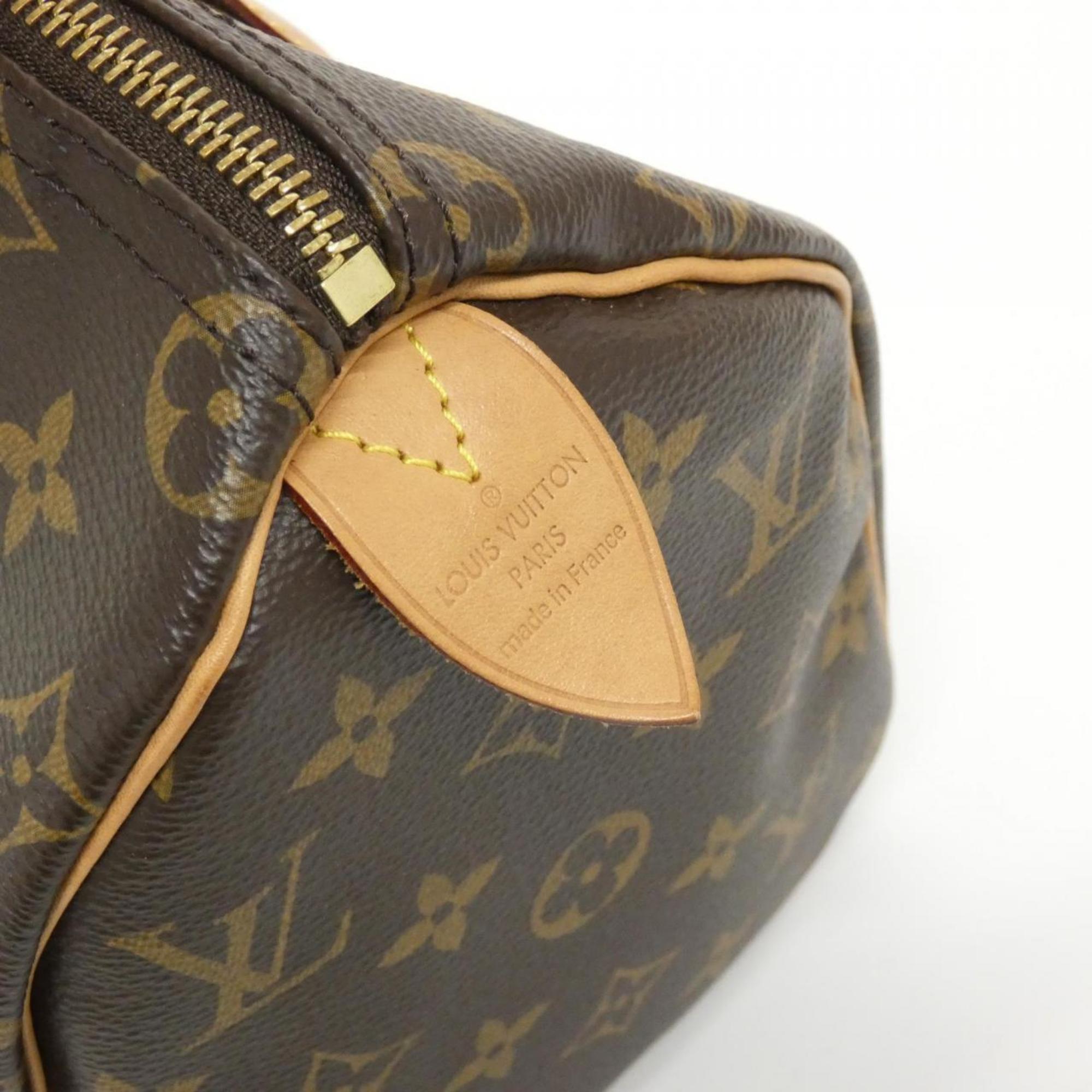 Louis Vuitton Marron Coated Canvas Boston Bag