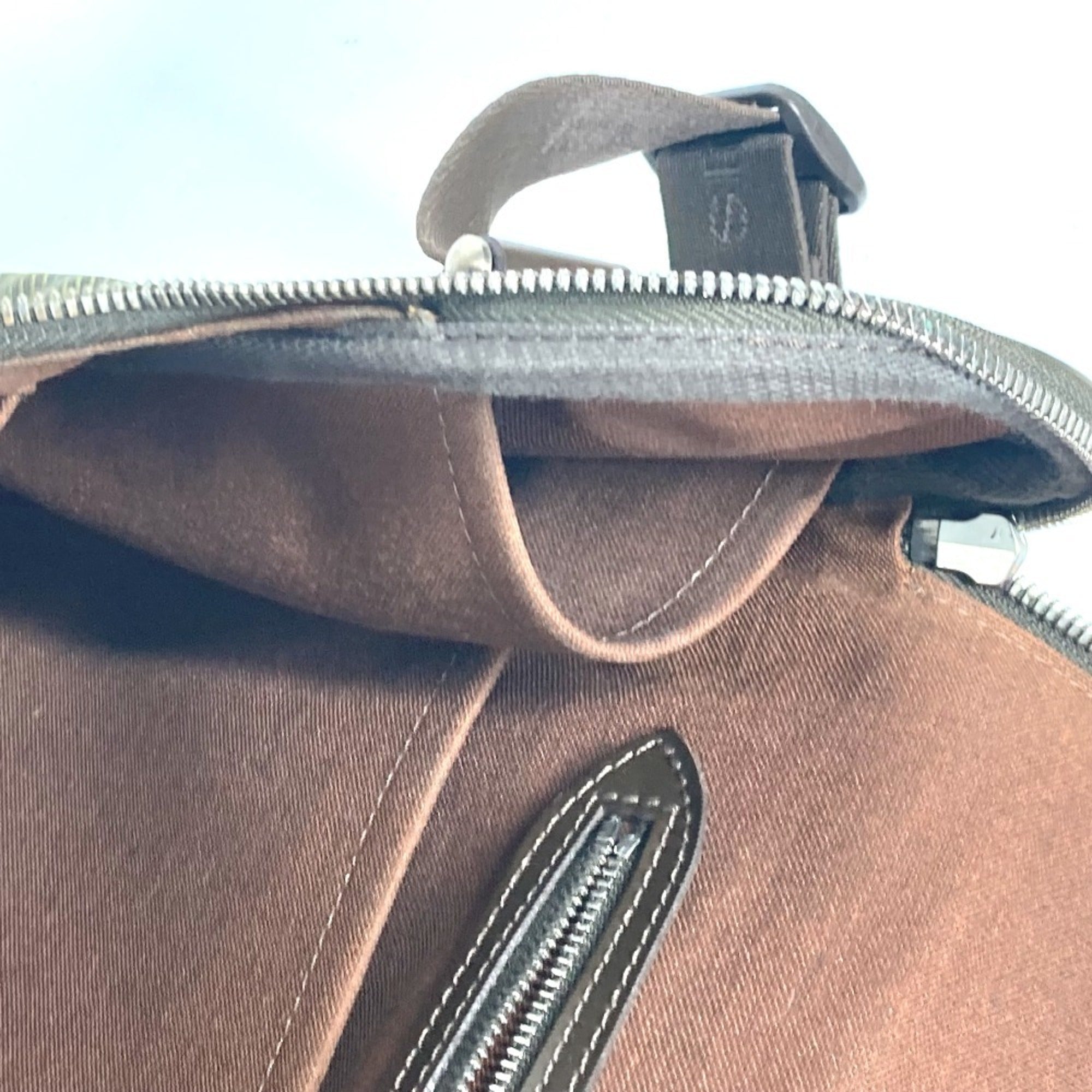 Louis Vuitton Brown Taiga Leather Nylon Messenger Bag Shoulder Bag