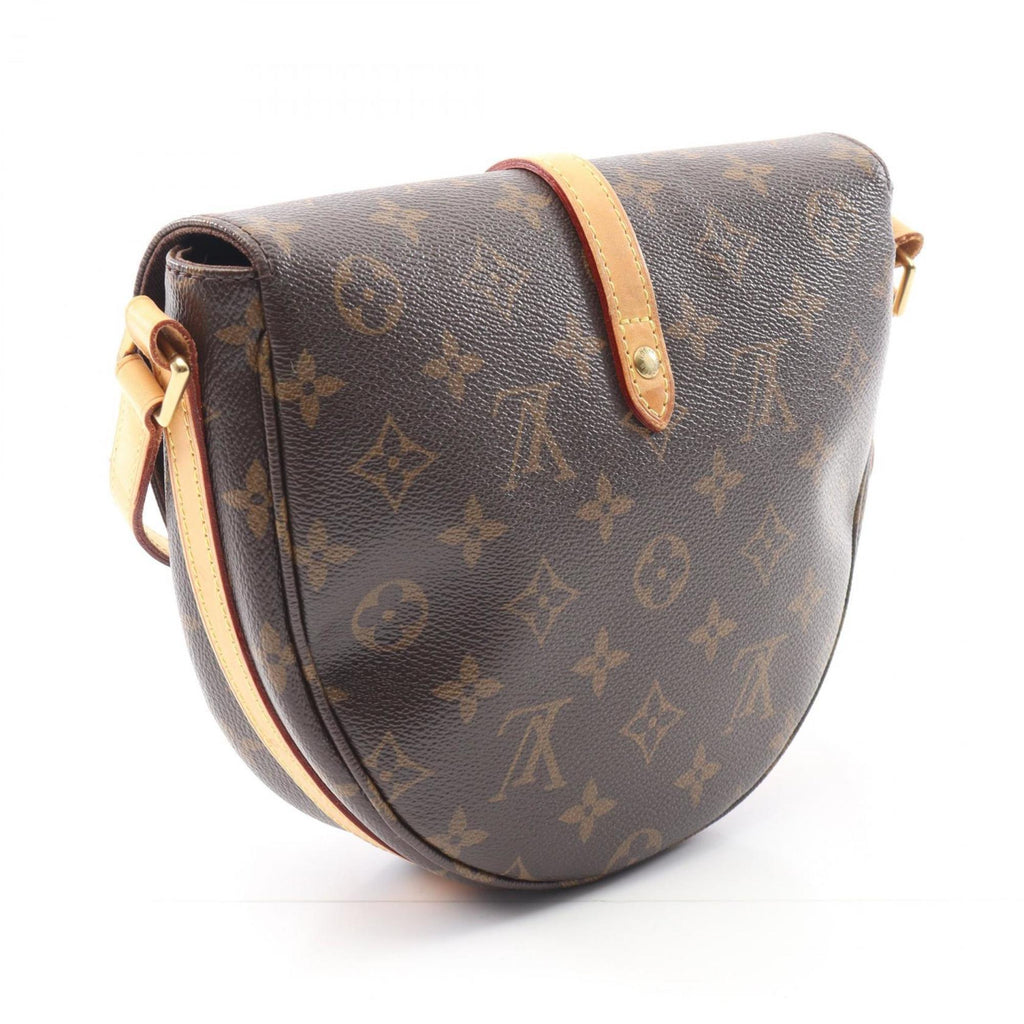 Louis Vuitton Brown Coated Canvas Leather Shoulder Bag