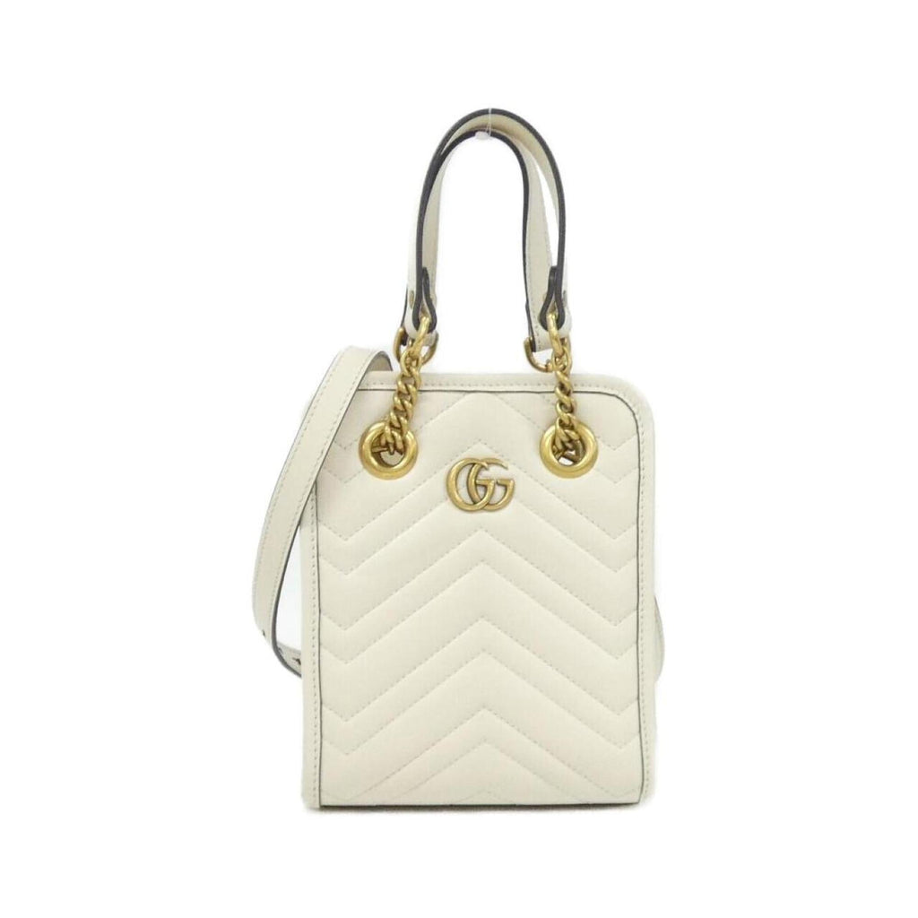 Gucci White Leather Handbag (Pre-Owned)