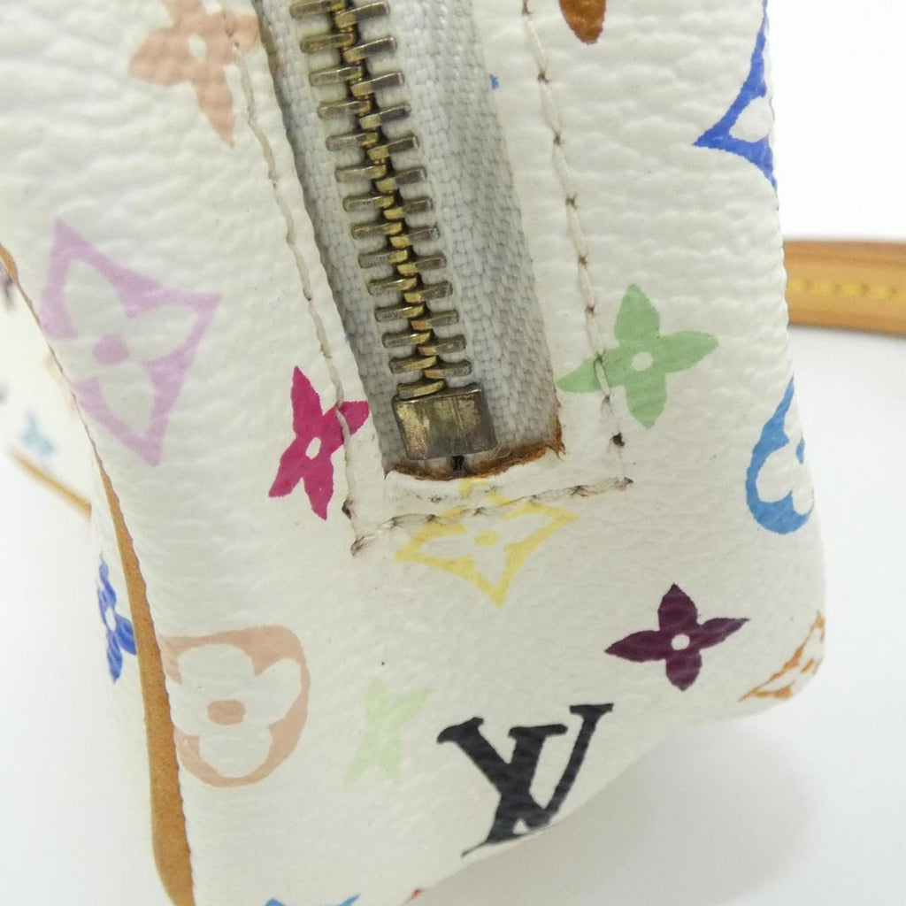 Louis Vuitton White Coated Canvas Pouch