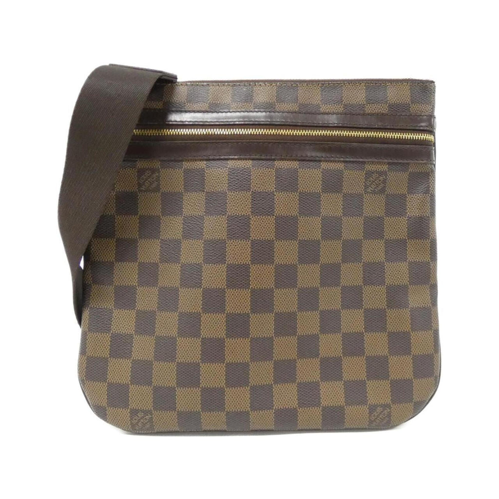 Louis Vuitton Brown Coated Canvas Pochette Shoulder Bag
