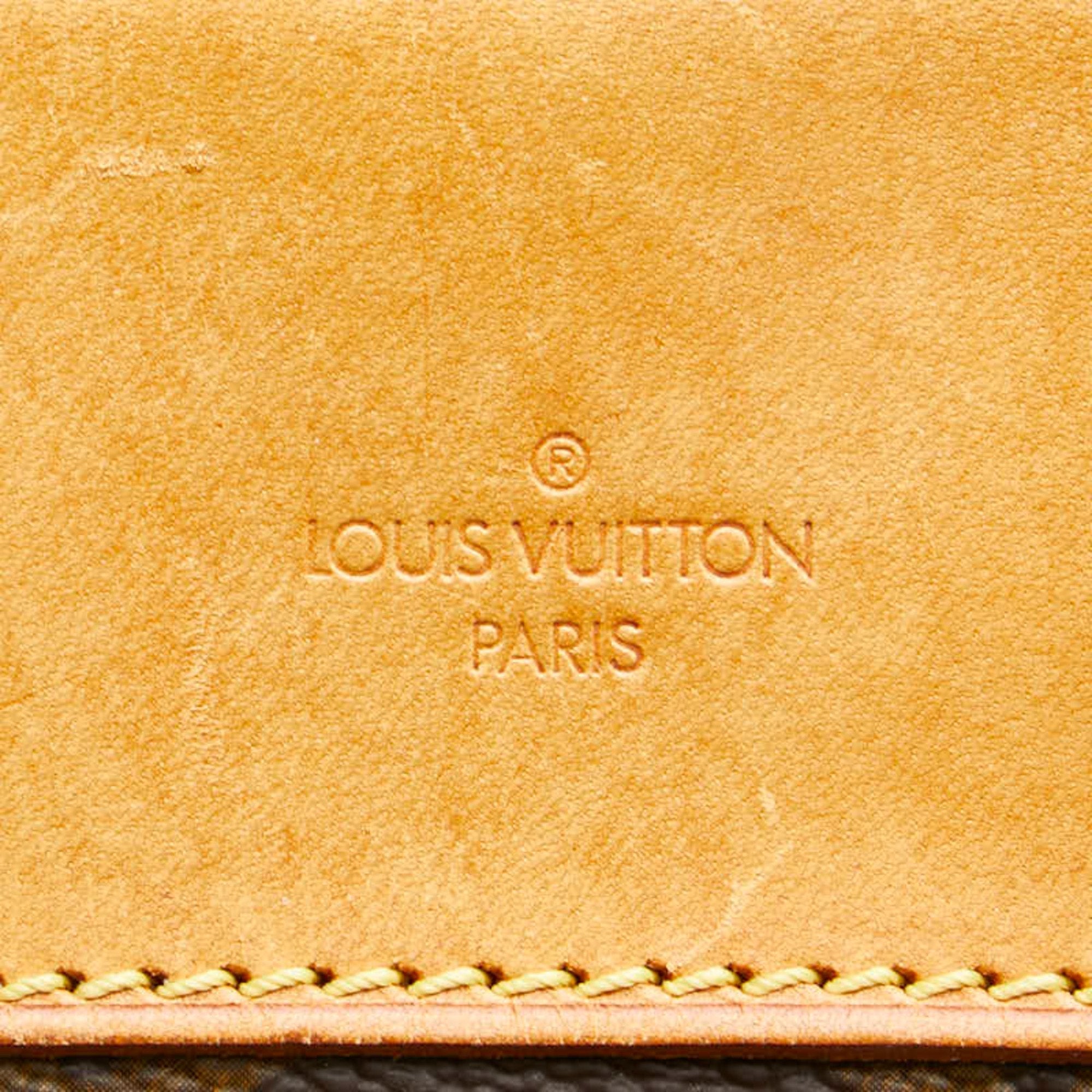 Louis Vuitton Monogram Brown Pvc Leather Handbag