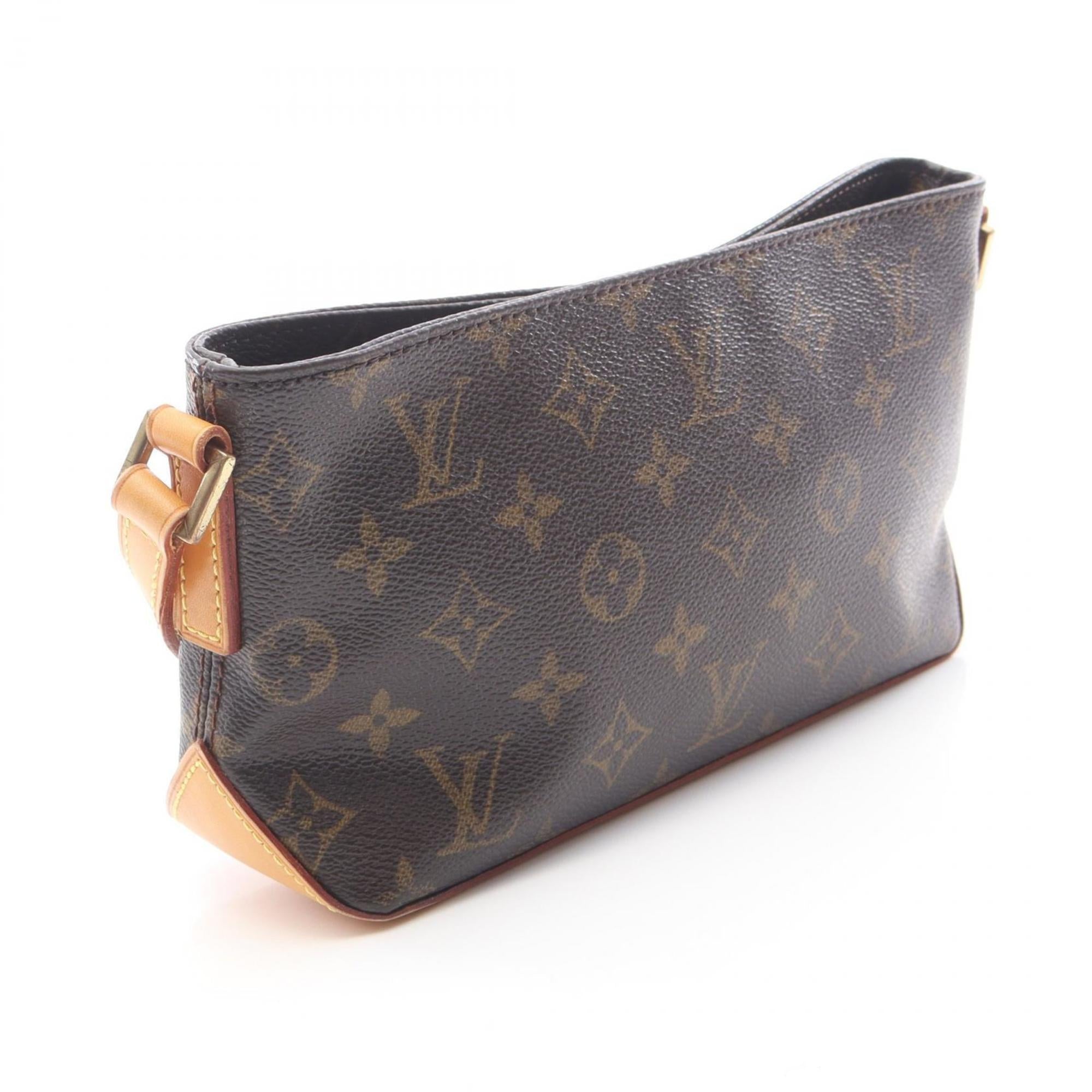 Louis Vuitton Brown Monogram Pvc Coated Canvas Leather Shoulder Bag