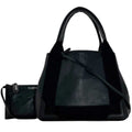 Balenciaga Black Leather Handbag Pouch Shoulder Bag Tote