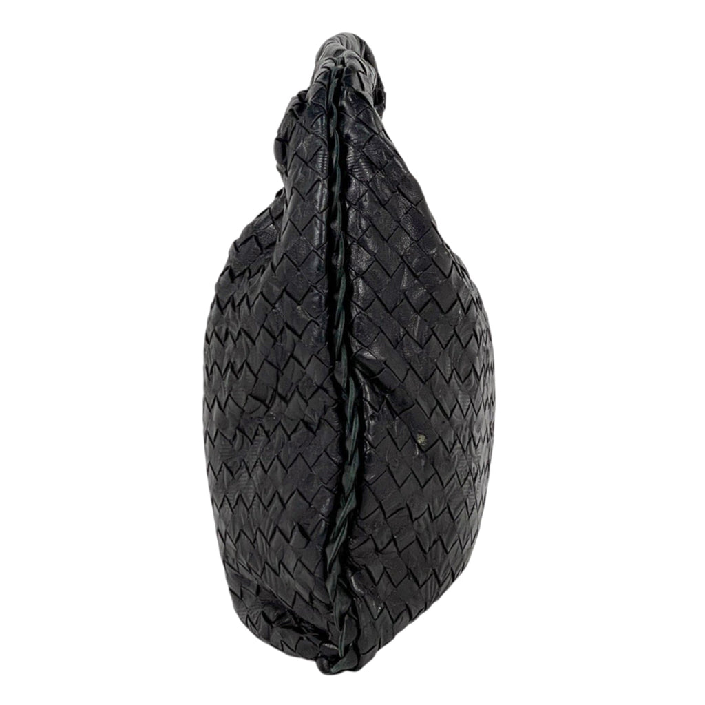 Bottega Veneta Black Leather Handbag Shoulder Bag