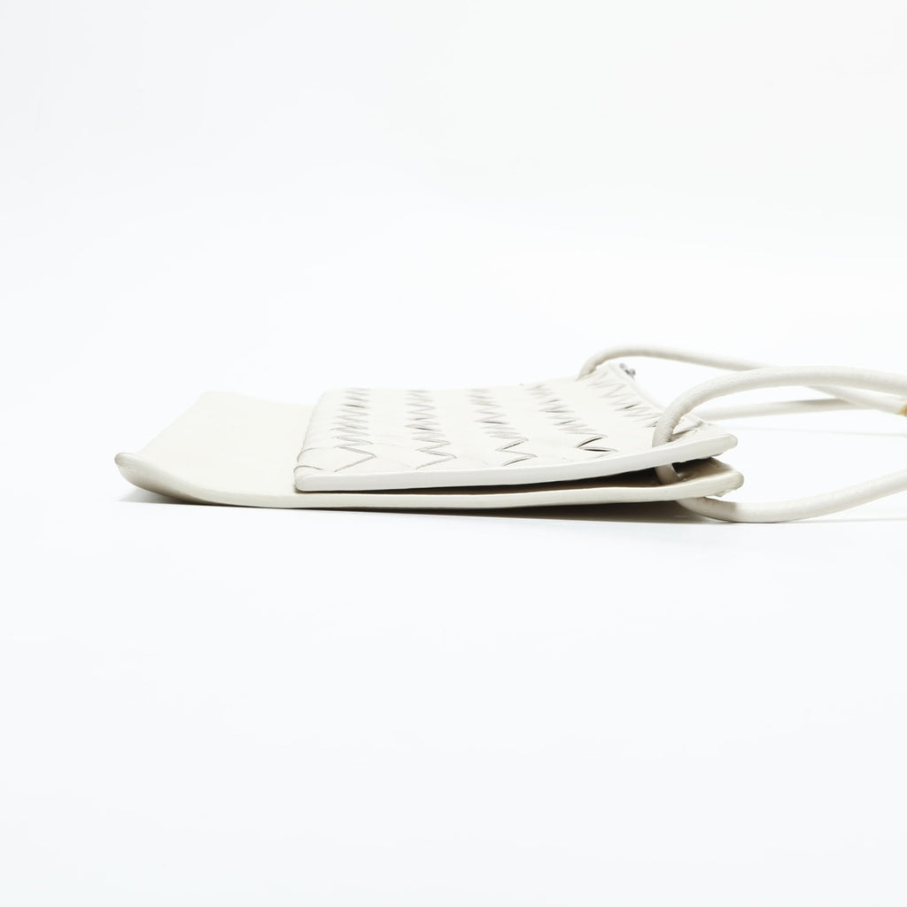 Bottega Veneta White Leather Shoulder Bag