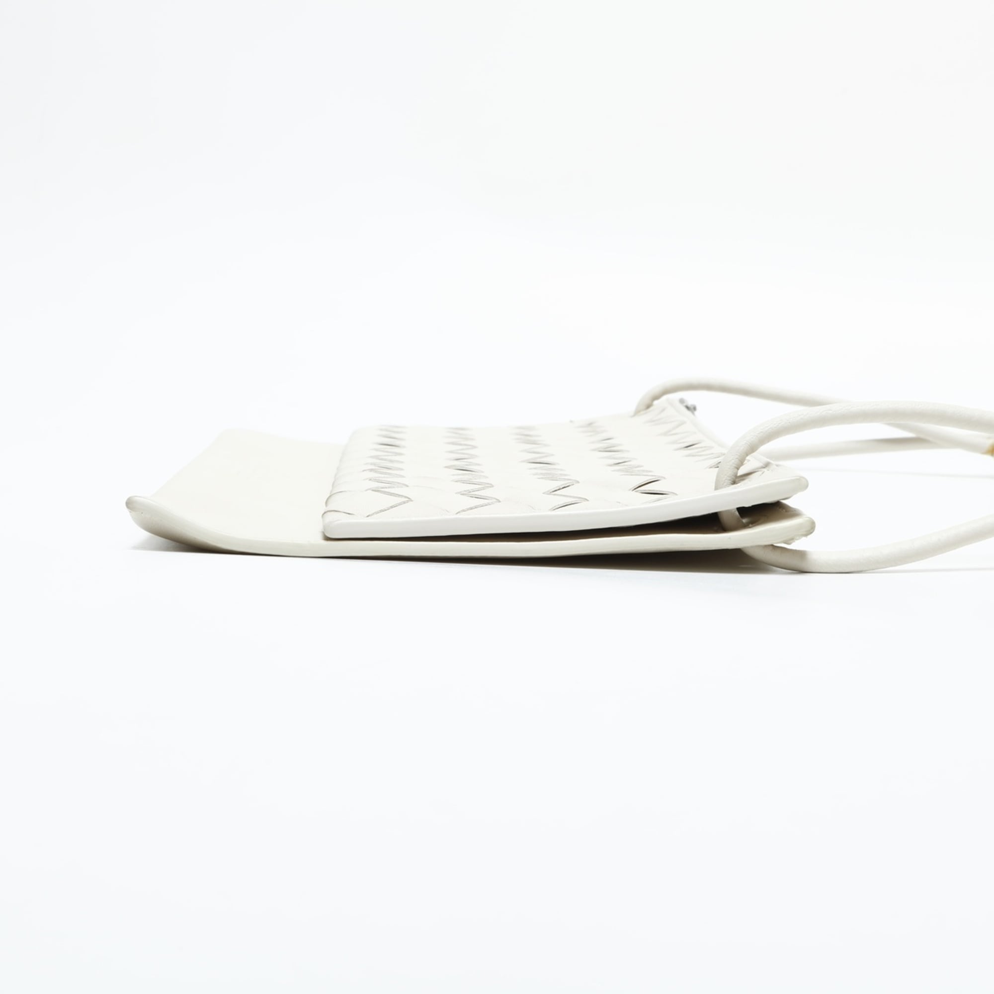 Bottega Veneta White Leather Shoulder Bag