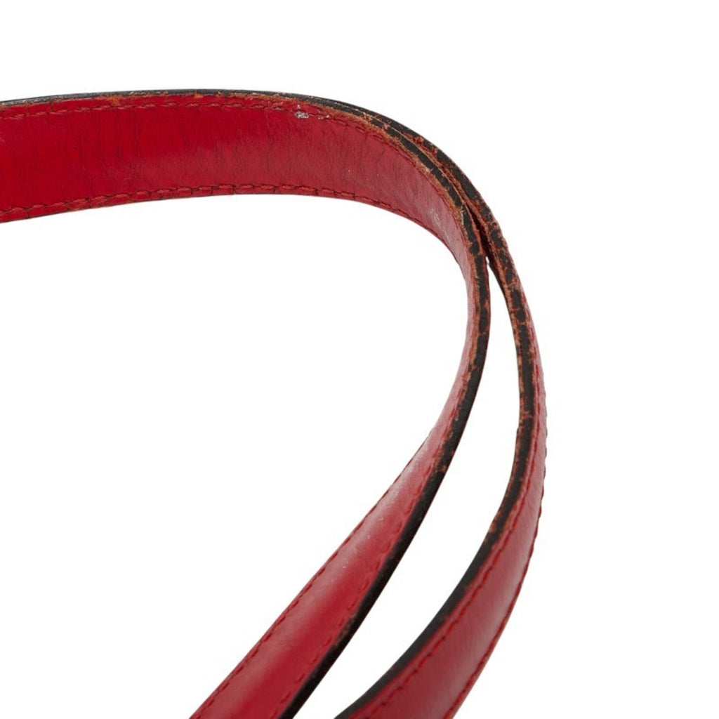 Louis Vuitton Castilian Red Leather Shoulder Bag Tote Bag