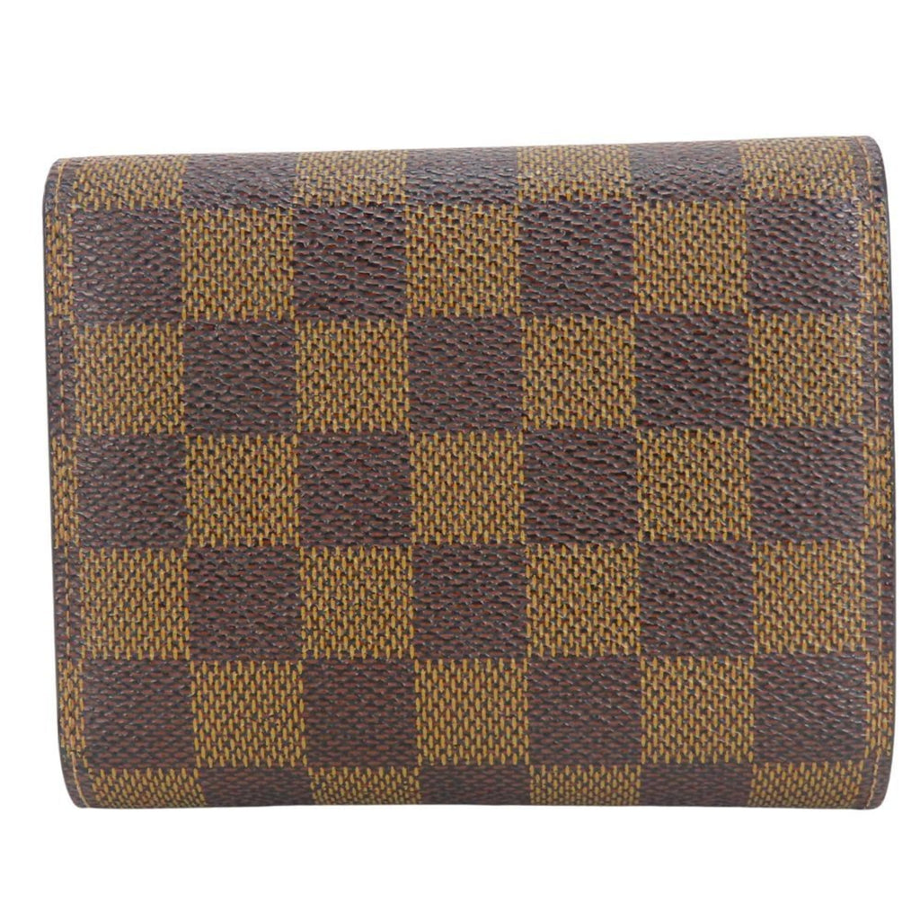 Louis Vuitton Brown Damier Canvas Ebene Damier Canvas Wallet (Tri-Fold)