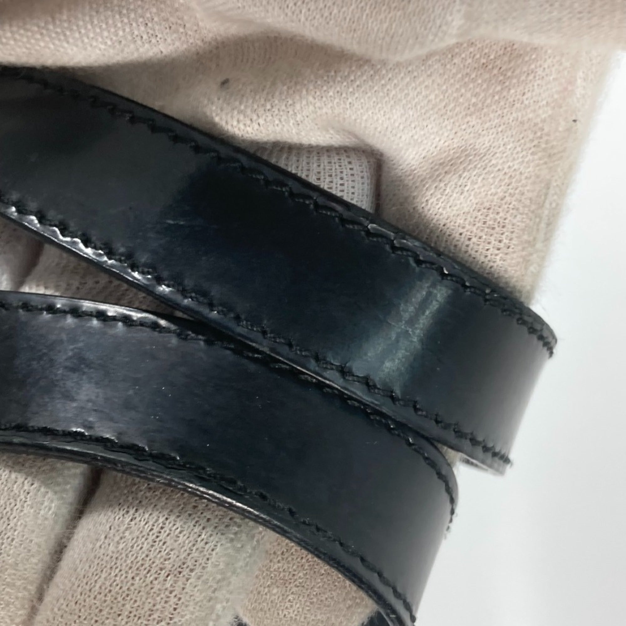 Celine Black Vinyl Shoulder Bag Tote Bag
