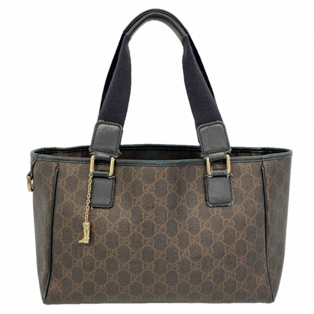 Gucci Black Brown Pvc Tote Bag (Pre-Owned)