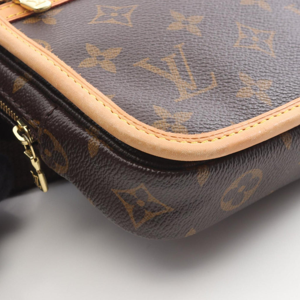 Louis Vuitton Brown Coated Canvas Leather Fanny Pack