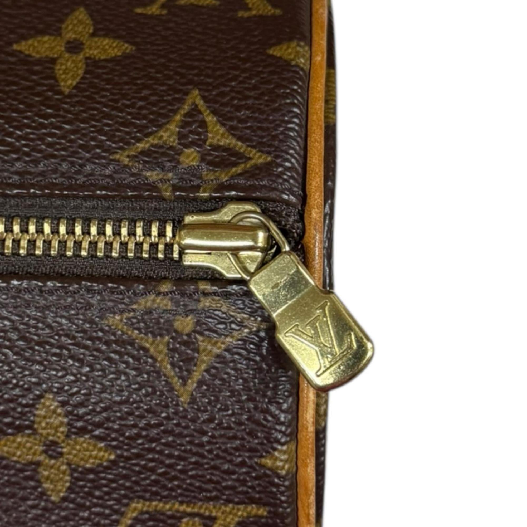 Louis Vuitton Brown Monogram Canvas Handbag