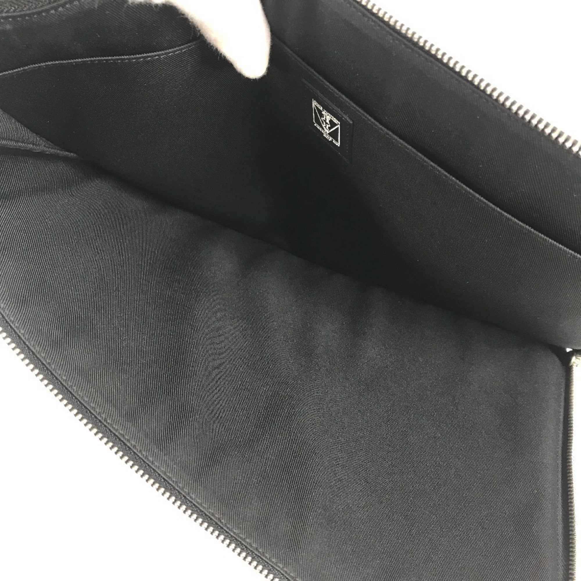 Louis Vuitton Black Red Color White Damier Graphite Clutch Bag Pochette Pouch