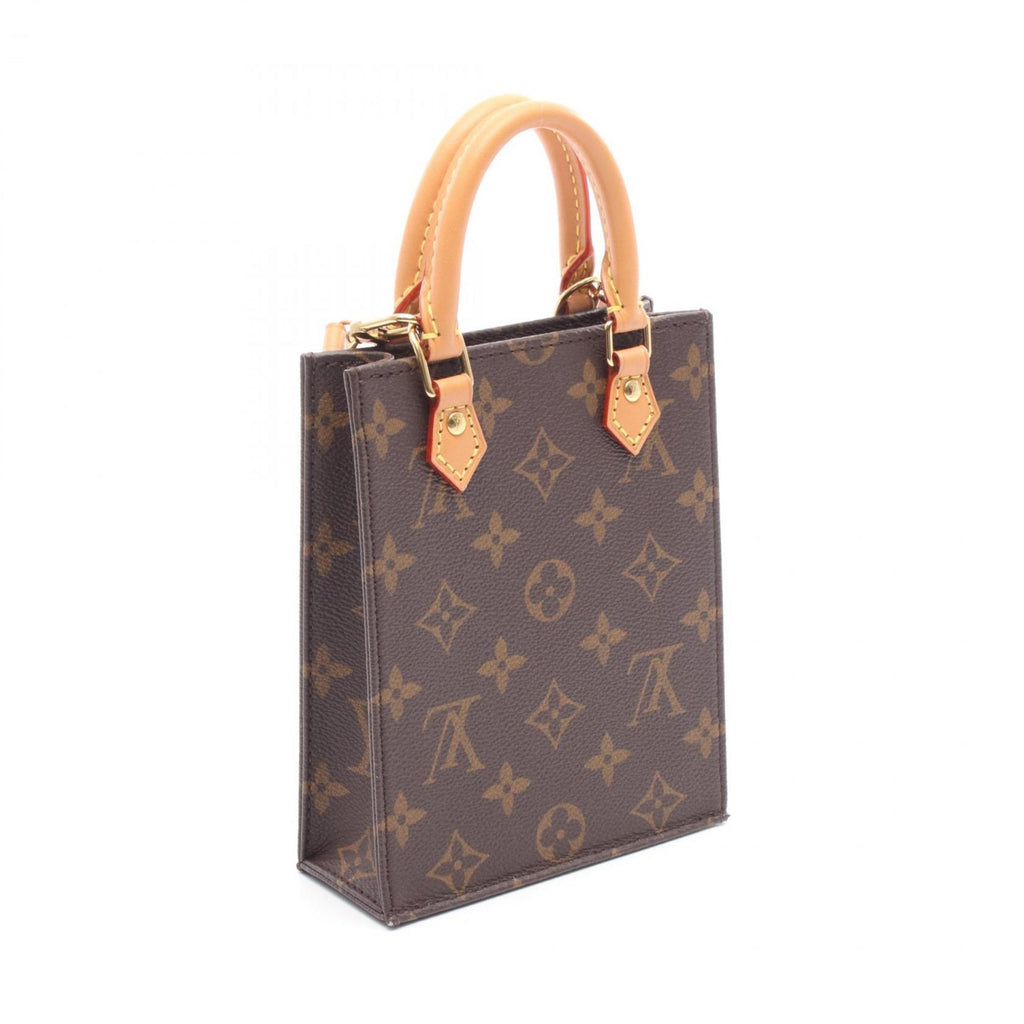 Louis Vuitton Brown Monogram Coated Canvas Leather Handbag
