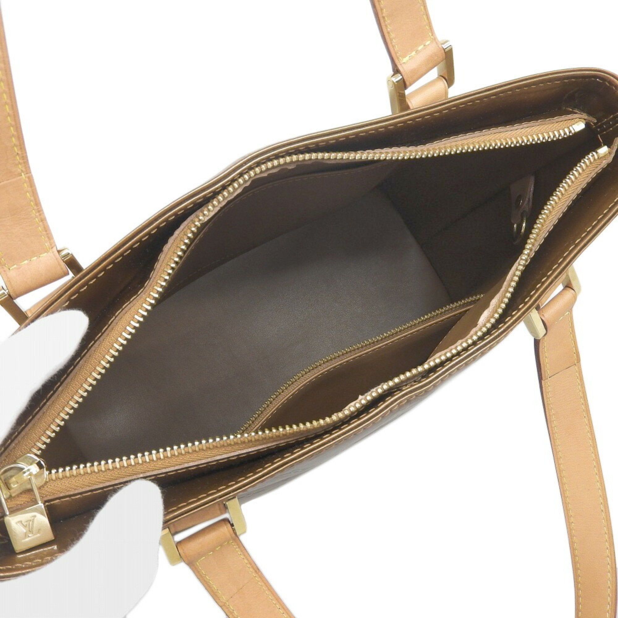 Louis Vuitton Bronze Leather Shoulder Bag Tote Bag