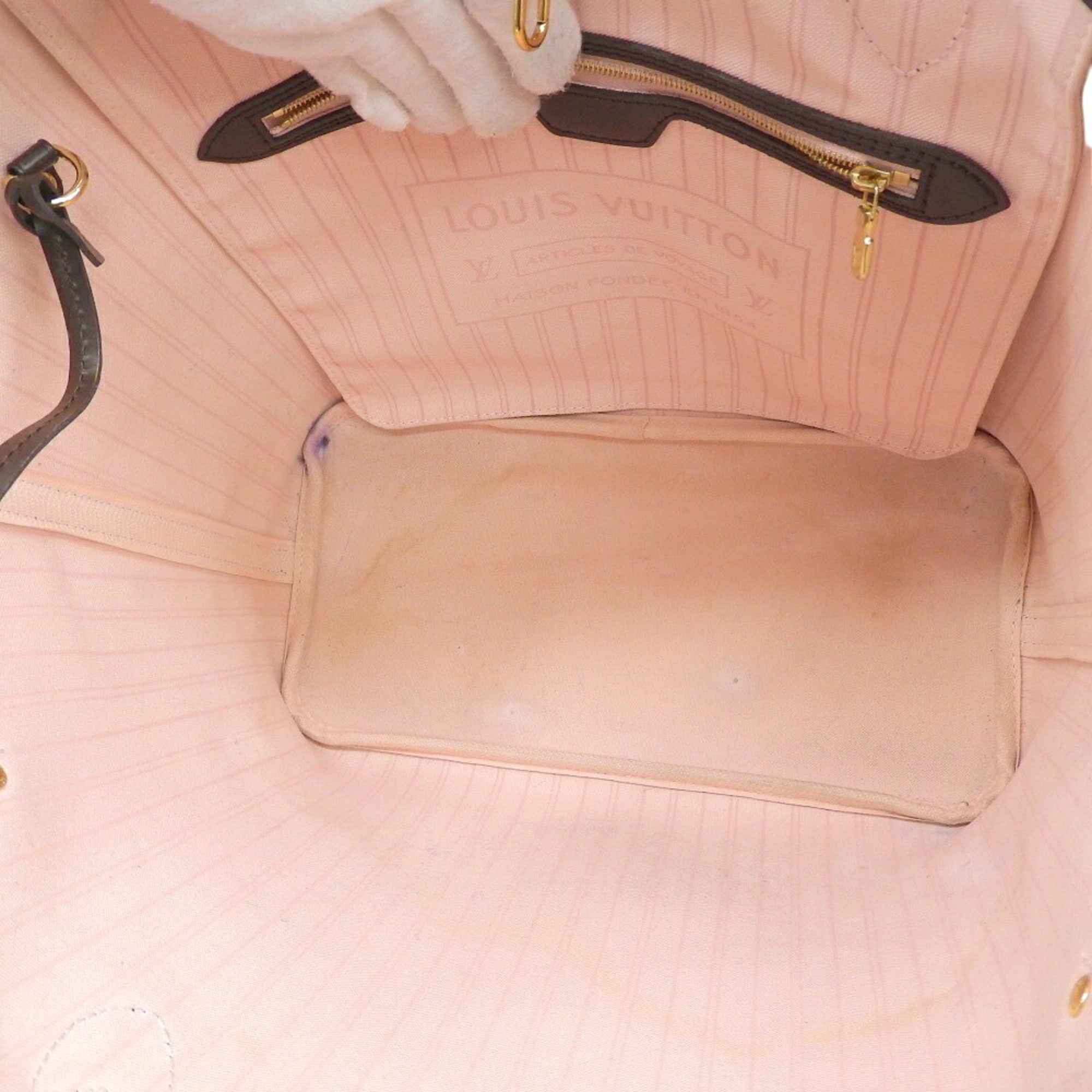 Louis Vuitton Ebene Pink Pvc Pouch Shoulder Bag Tote Bag
