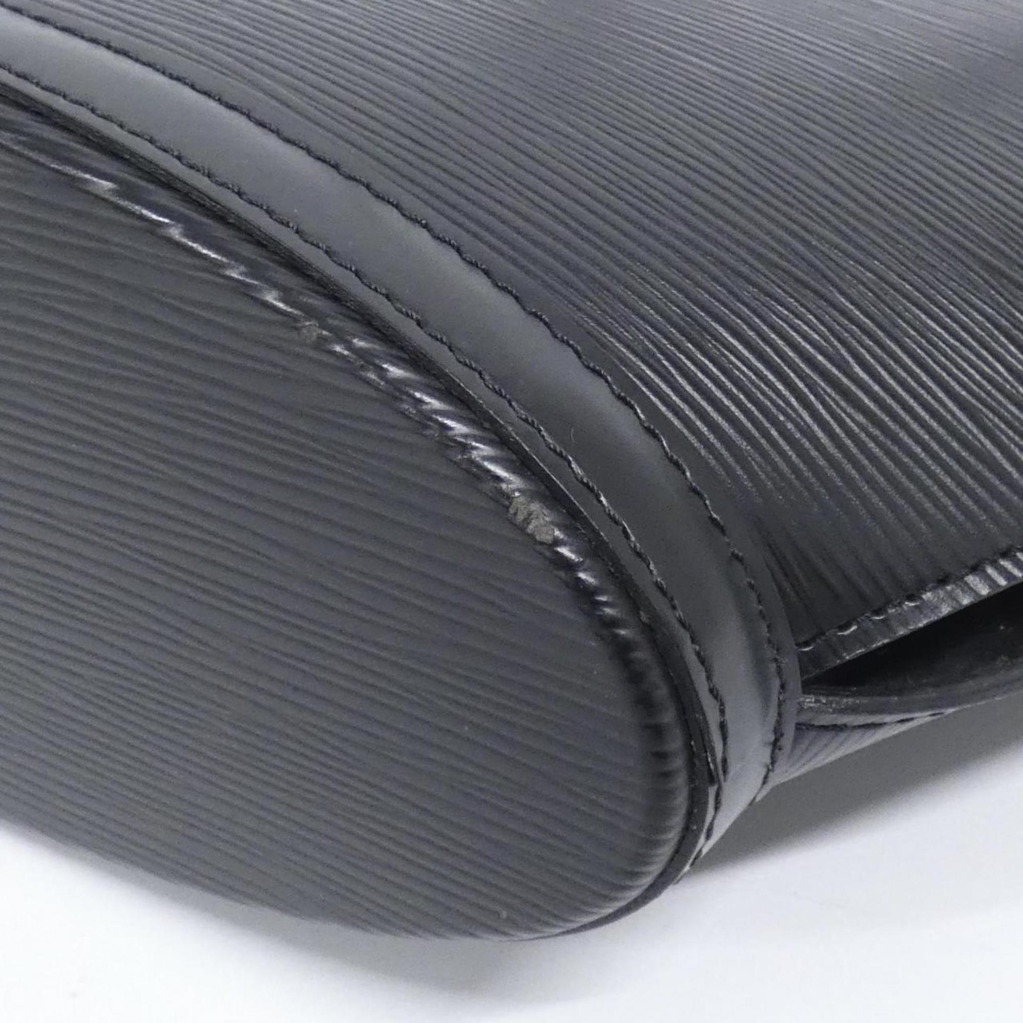 Louis Vuitton Black Leather Shoulder Bag