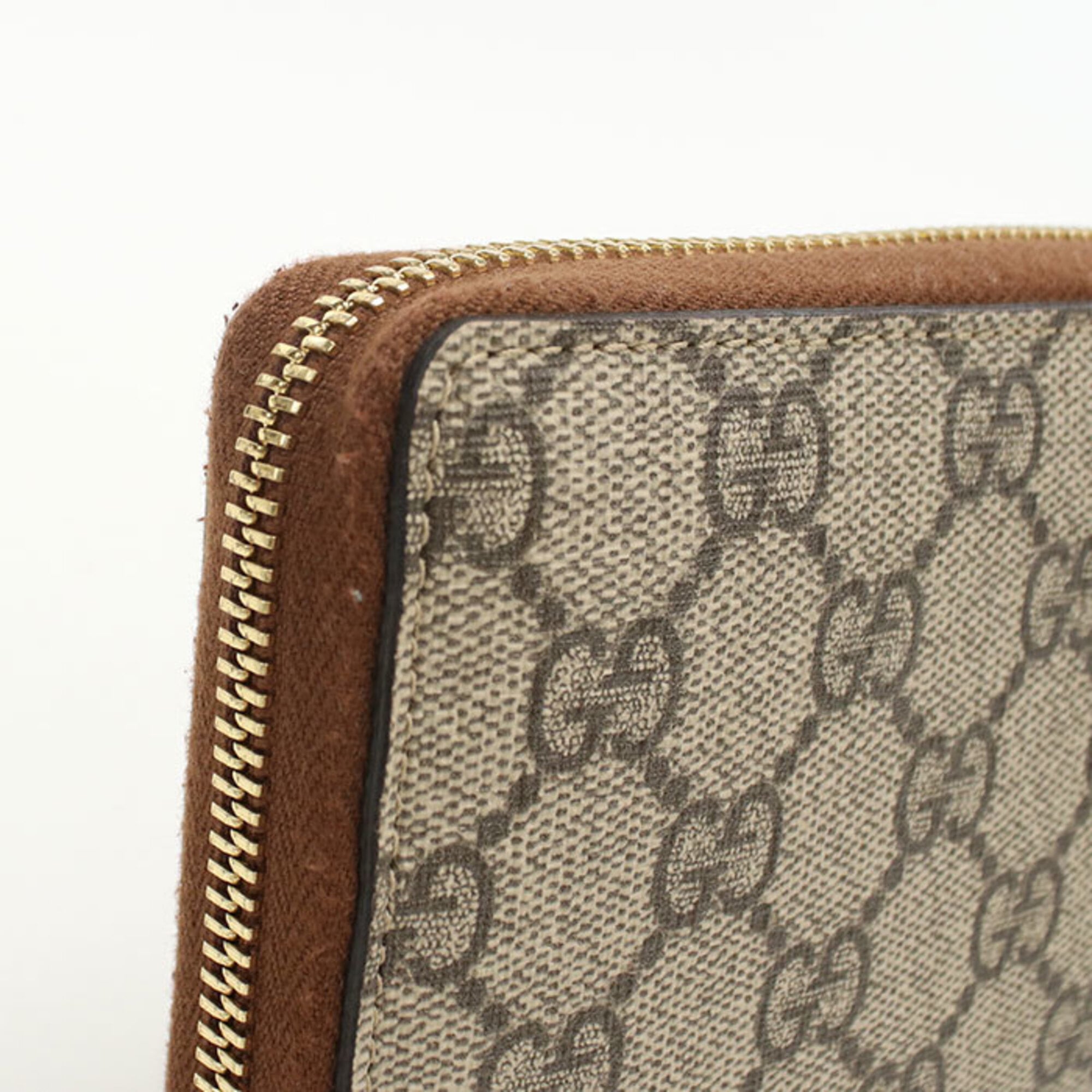 Gucci Beige Pvc Long Wallet (Bi-Fold) (Pre-Owned)
