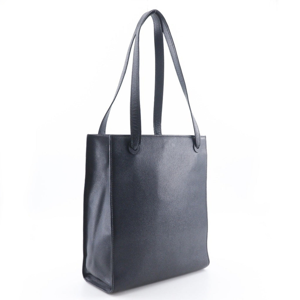 Chanel Black Grained Calfskin Tote Bag