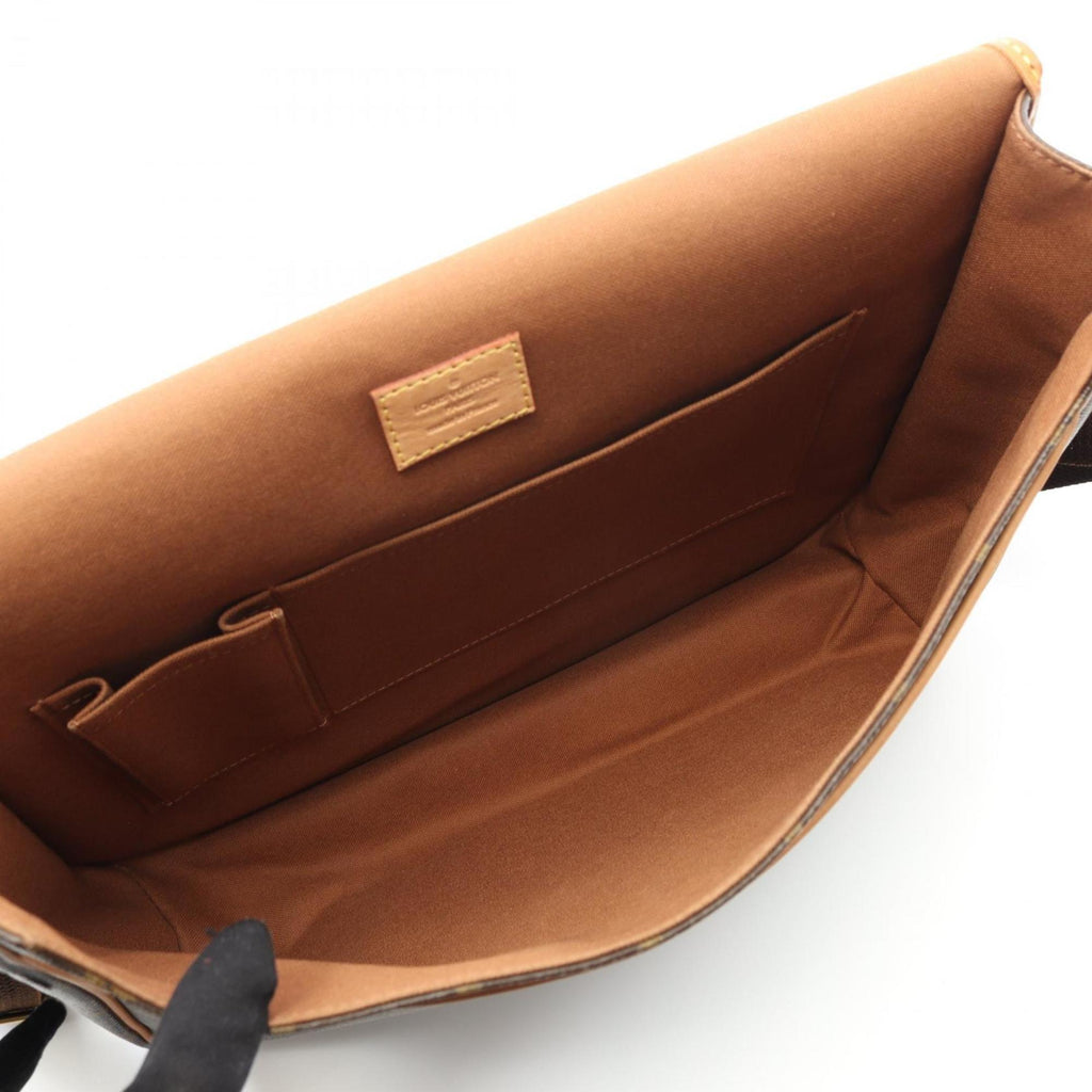 Louis Vuitton Brown Pvc Coated Canvas Leather Shoulder Bag