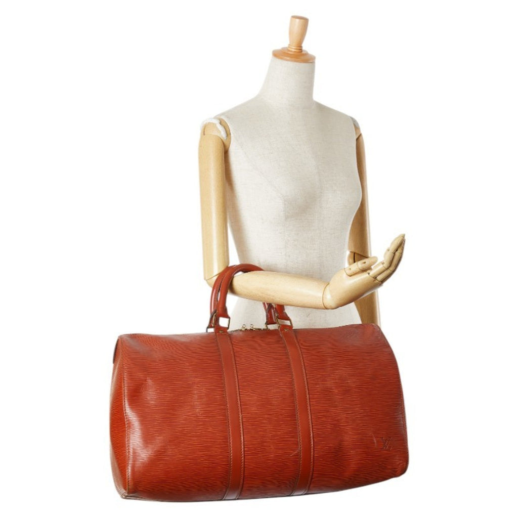 Louis Vuitton Brown Gold Cipango Leather Boston Bag